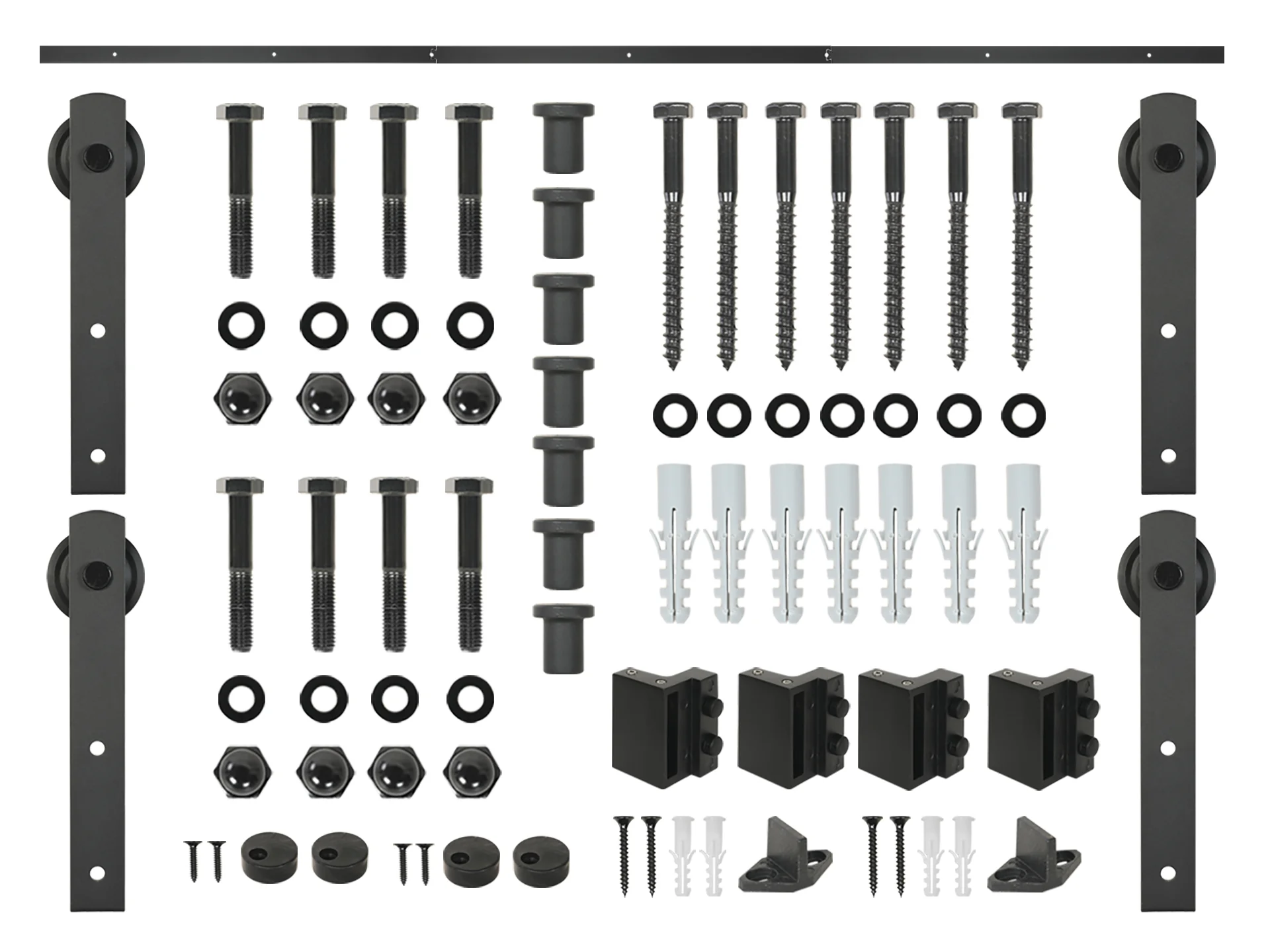3m Sliding Barn Door Track Hardware Kit - Image 8