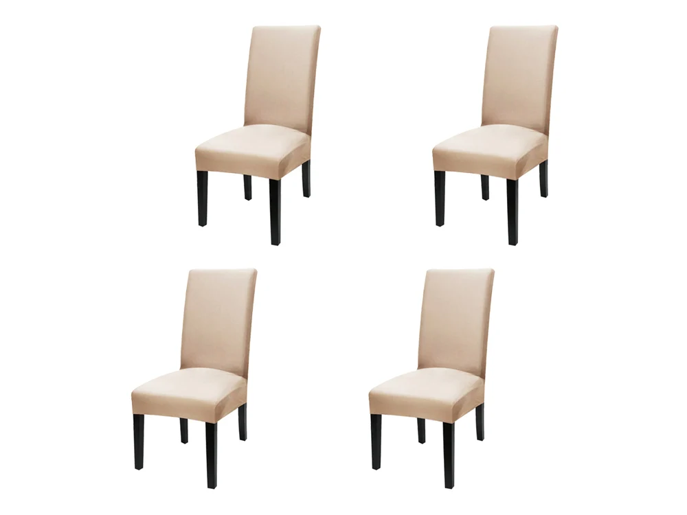 4PCS Dining Chair Cover - BEIGE - Image 3