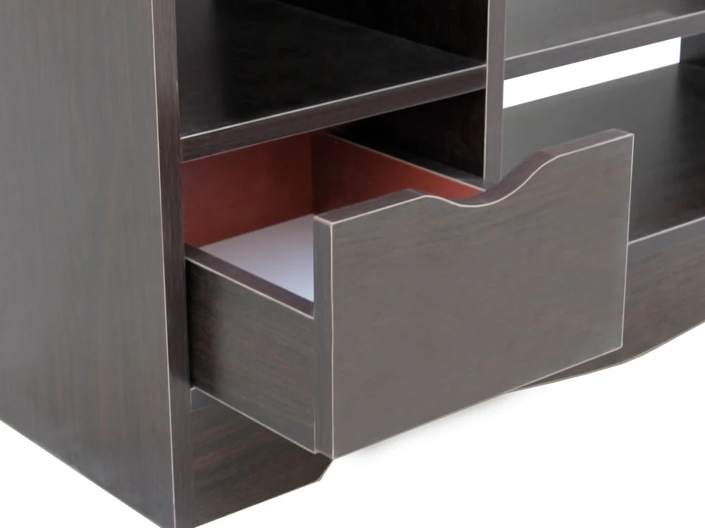 80CM Single Drawer Shoe Rack Bench - BLACK WALNUT - Image 5