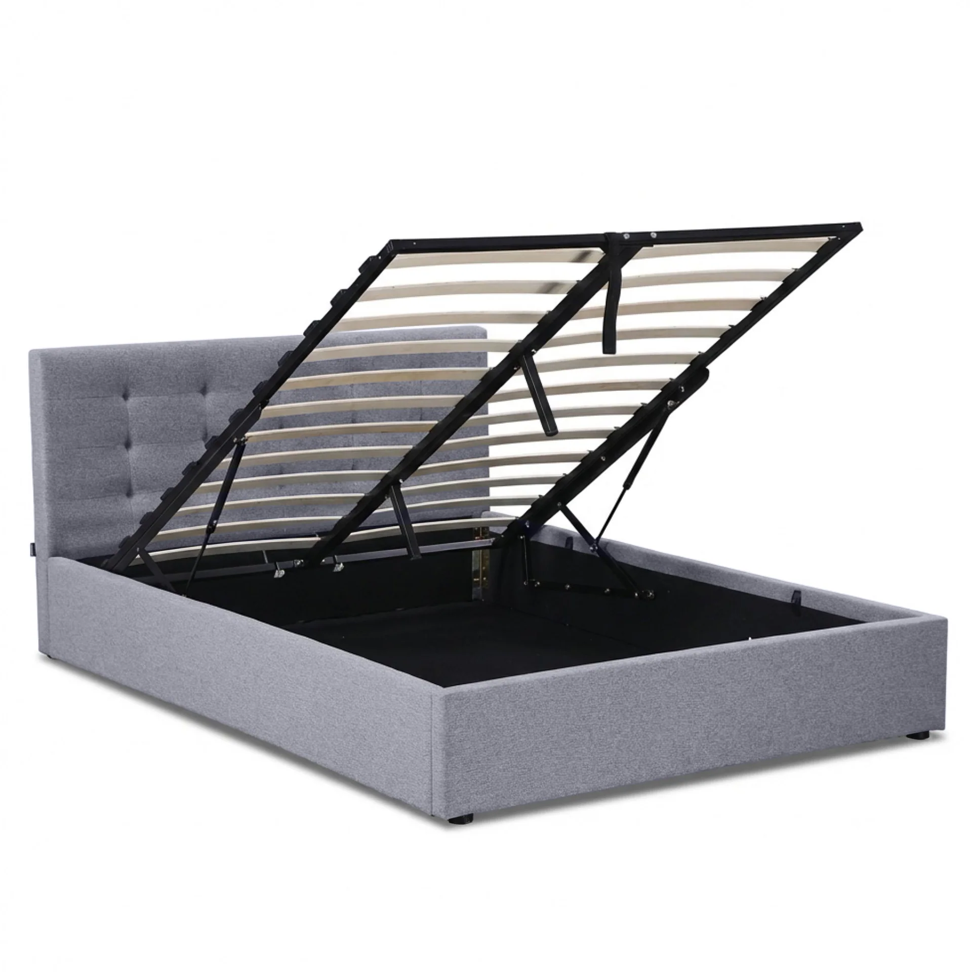 Abigail Double Gas Lift Bed Frame - Grey - Image 10
