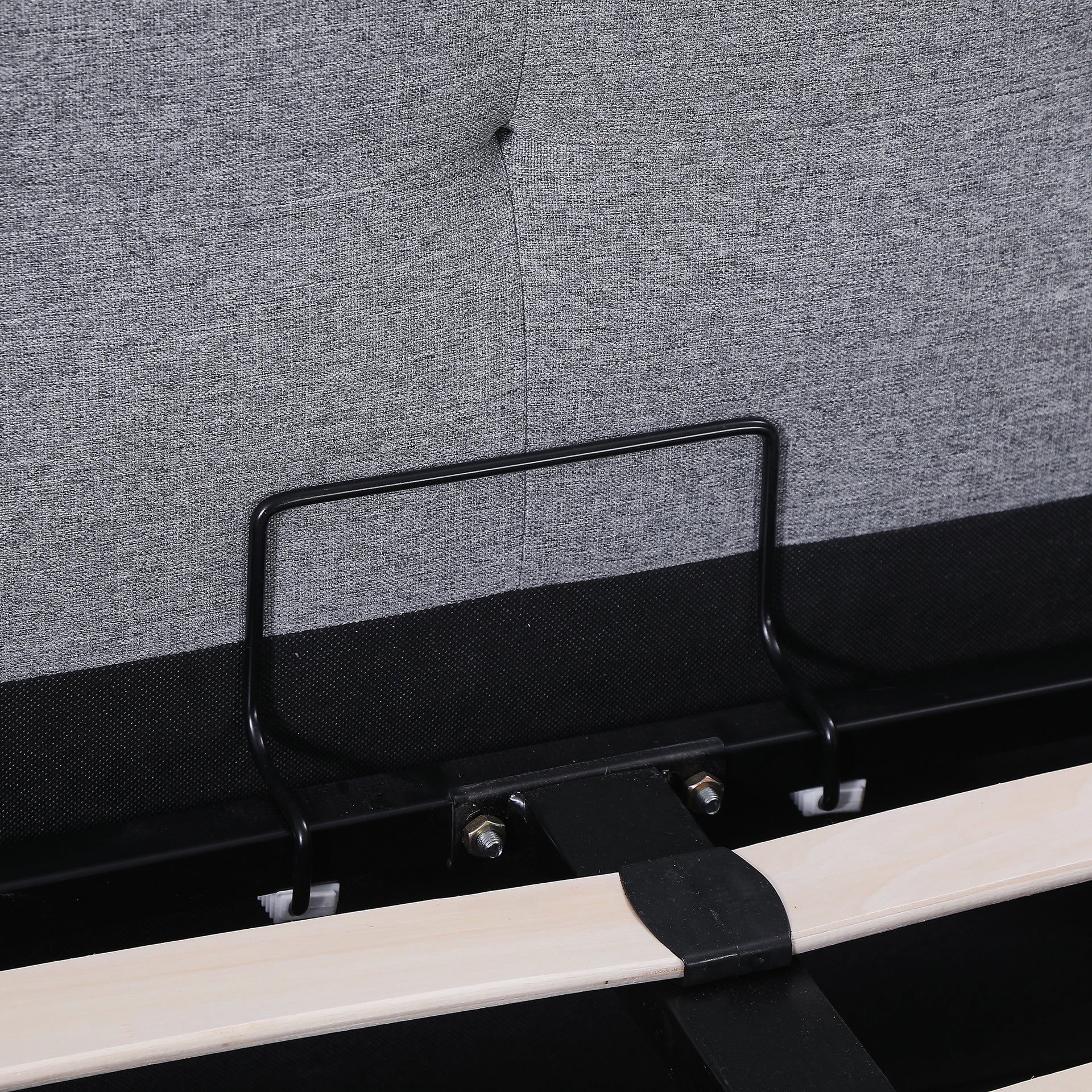 Abigail Double Gas Lift Bed Frame - Grey - Image 13