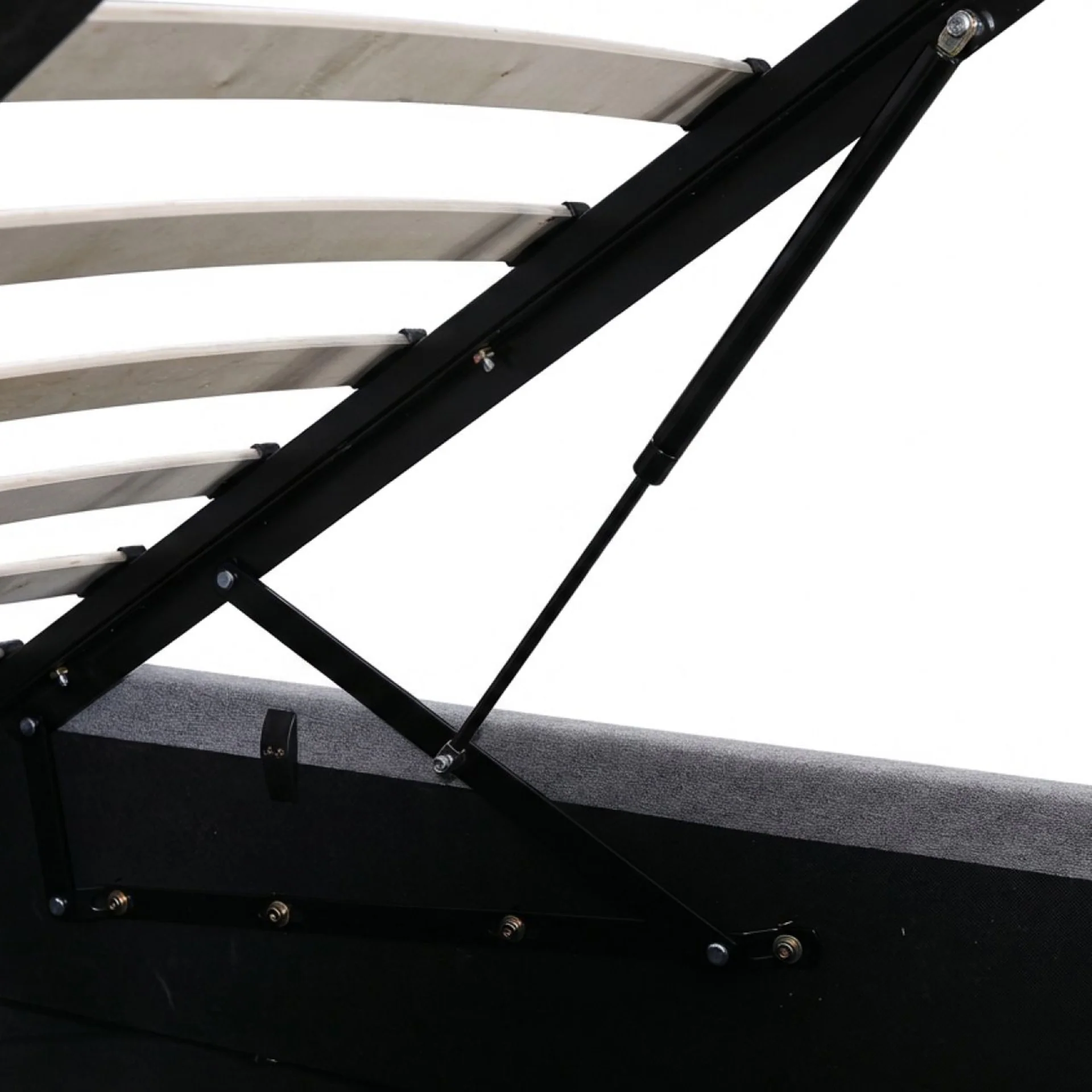 Abigail Double Gas Lift Bed Frame - Grey - Image 14