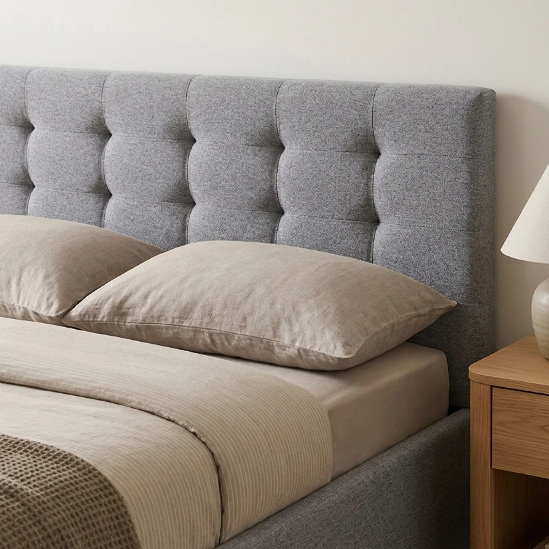 Abigail Double Gas Lift Bed Frame - Grey - Image 6