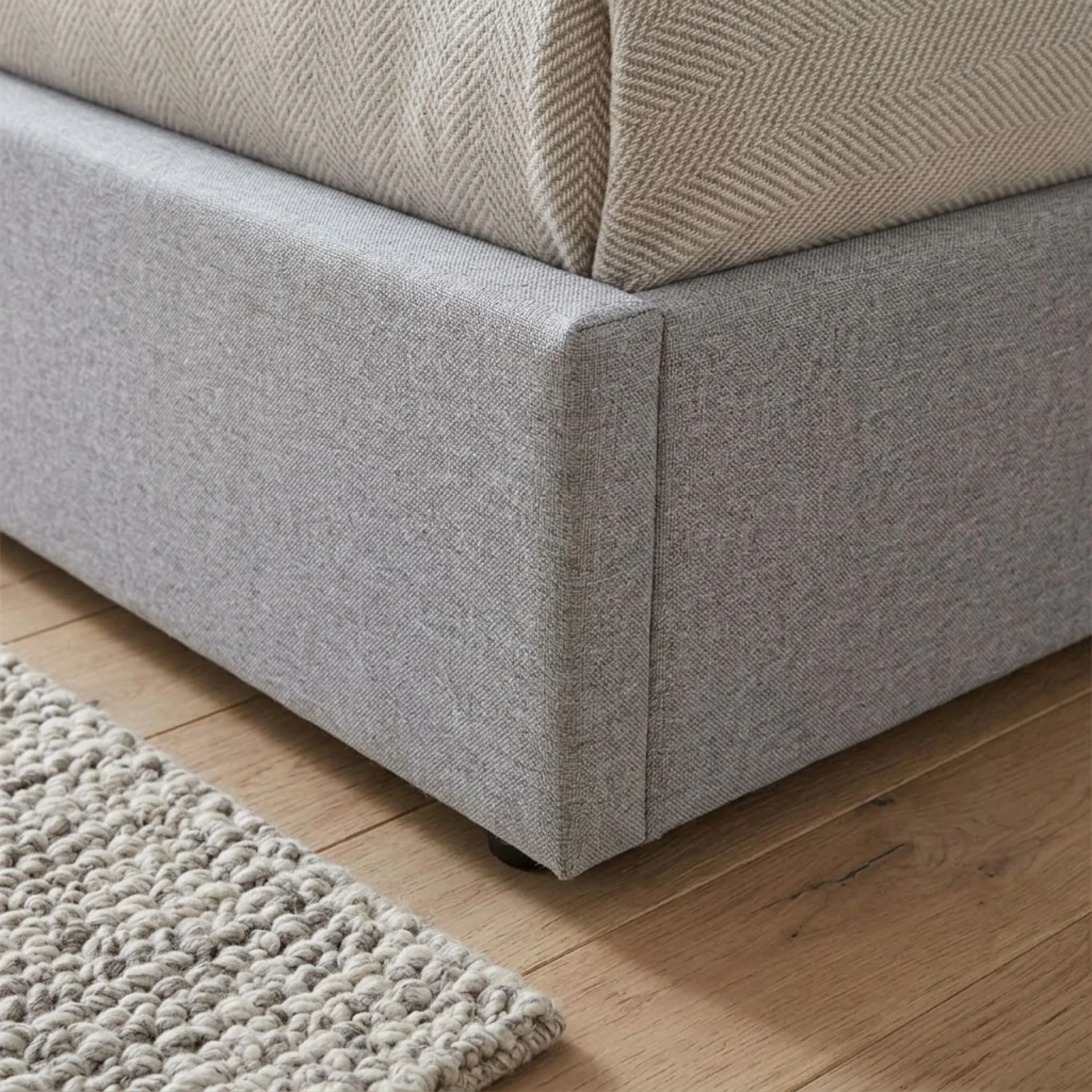 Abigail Double Gas Lift Bed Frame - Grey - Image 7