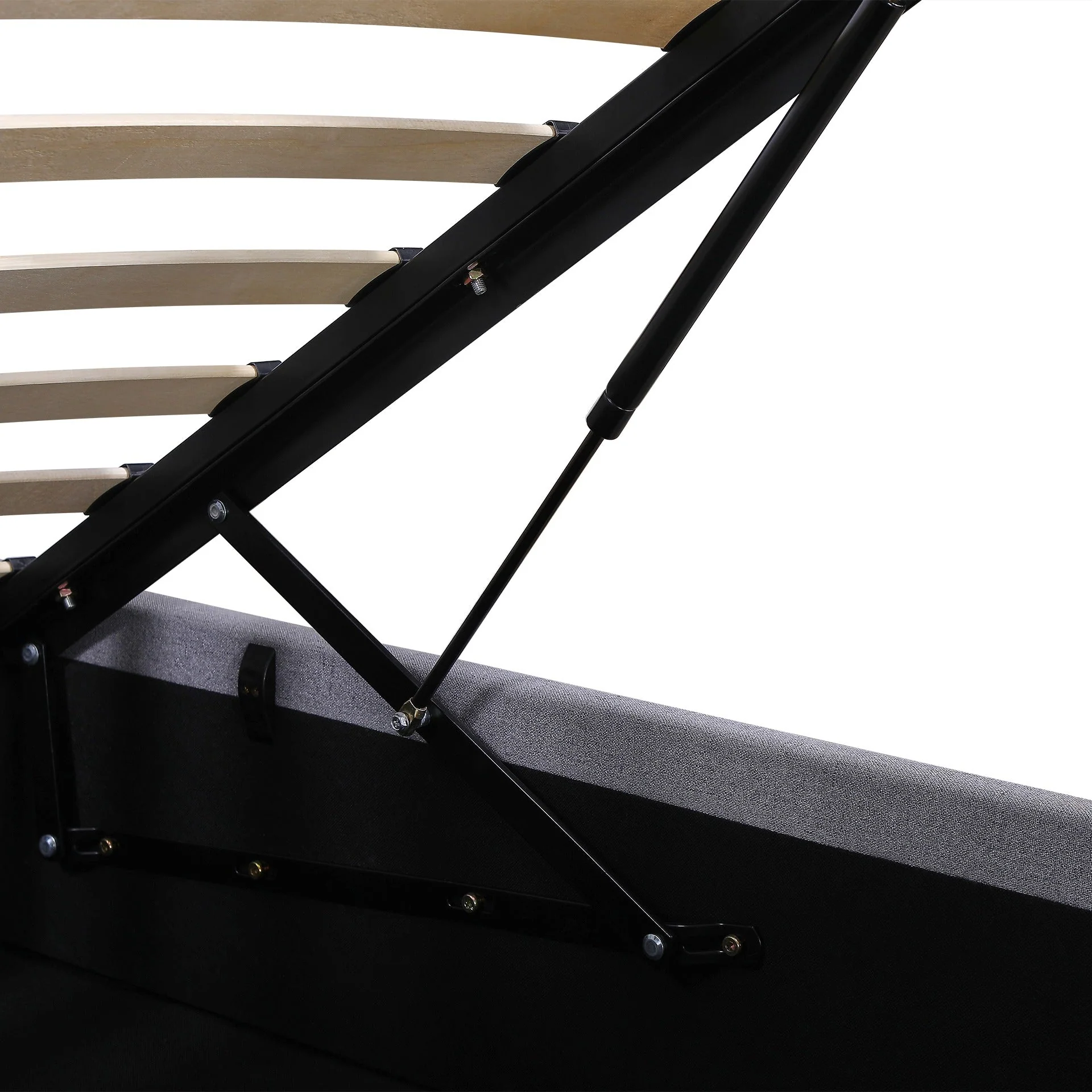 Abigail Queen Gas Lift Bed Frame - Grey - Image 13
