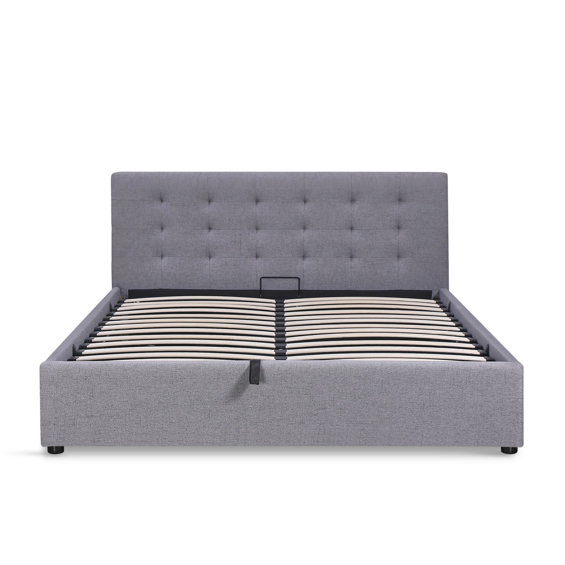 Abigail Queen Gas Lift Bed Frame - Grey - Image 8