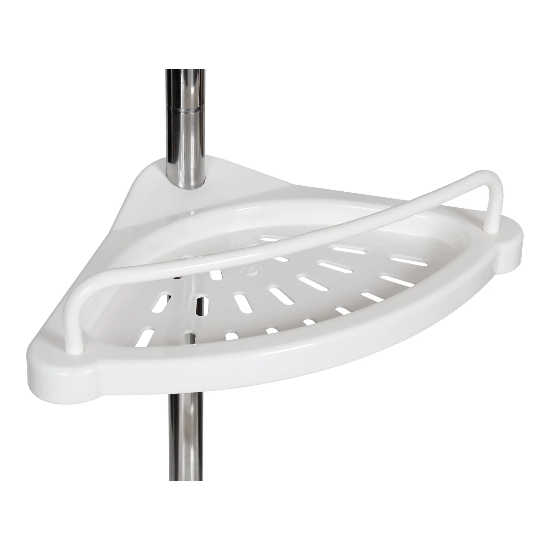 Adjustable Tension Pole Corner Shower Caddy - Image 6