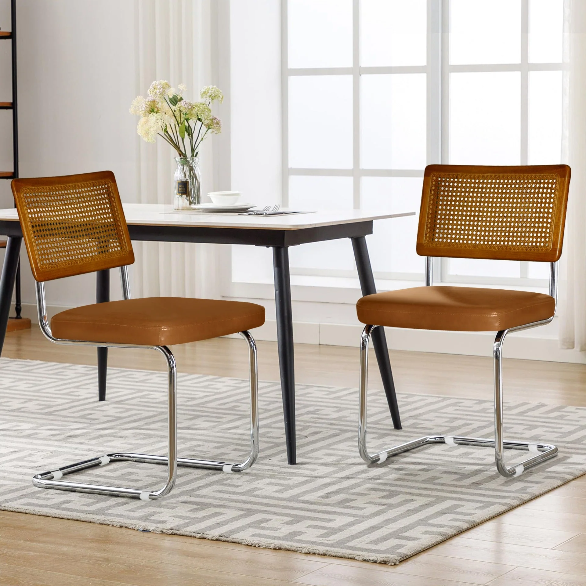 Adrian Cesca Replica Dining Chair – Set of 2 – Orange - Image 5