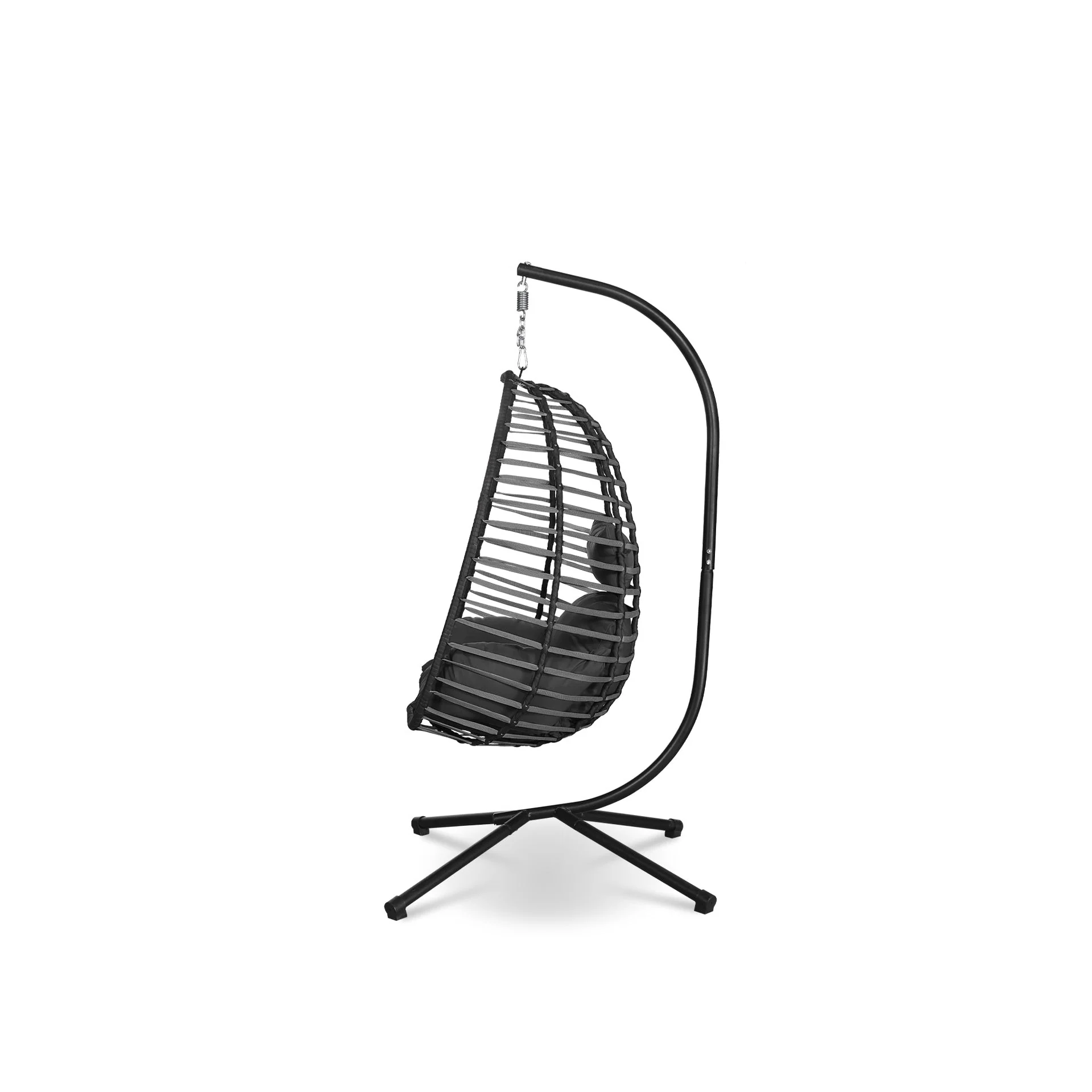 Aegina Outdoor Hanging Egg Chair - Dark Grey - Image 4