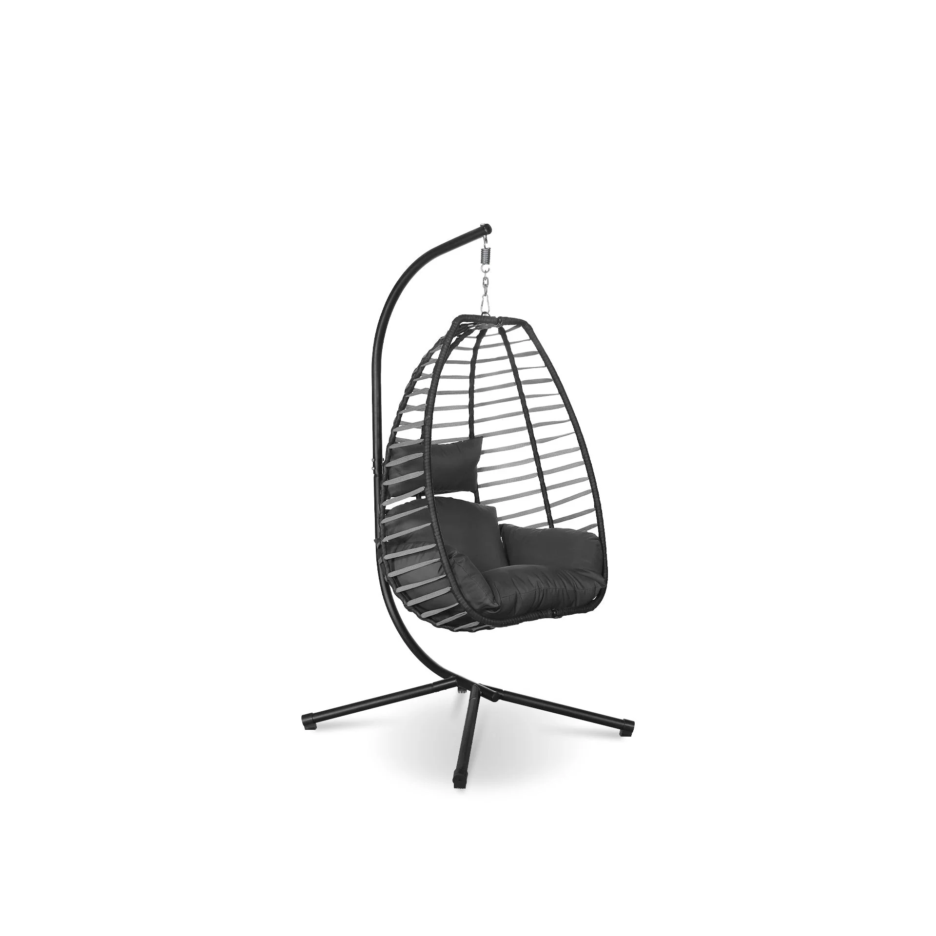 Aegina Outdoor Hanging Egg Chair - Grey - Image 2
