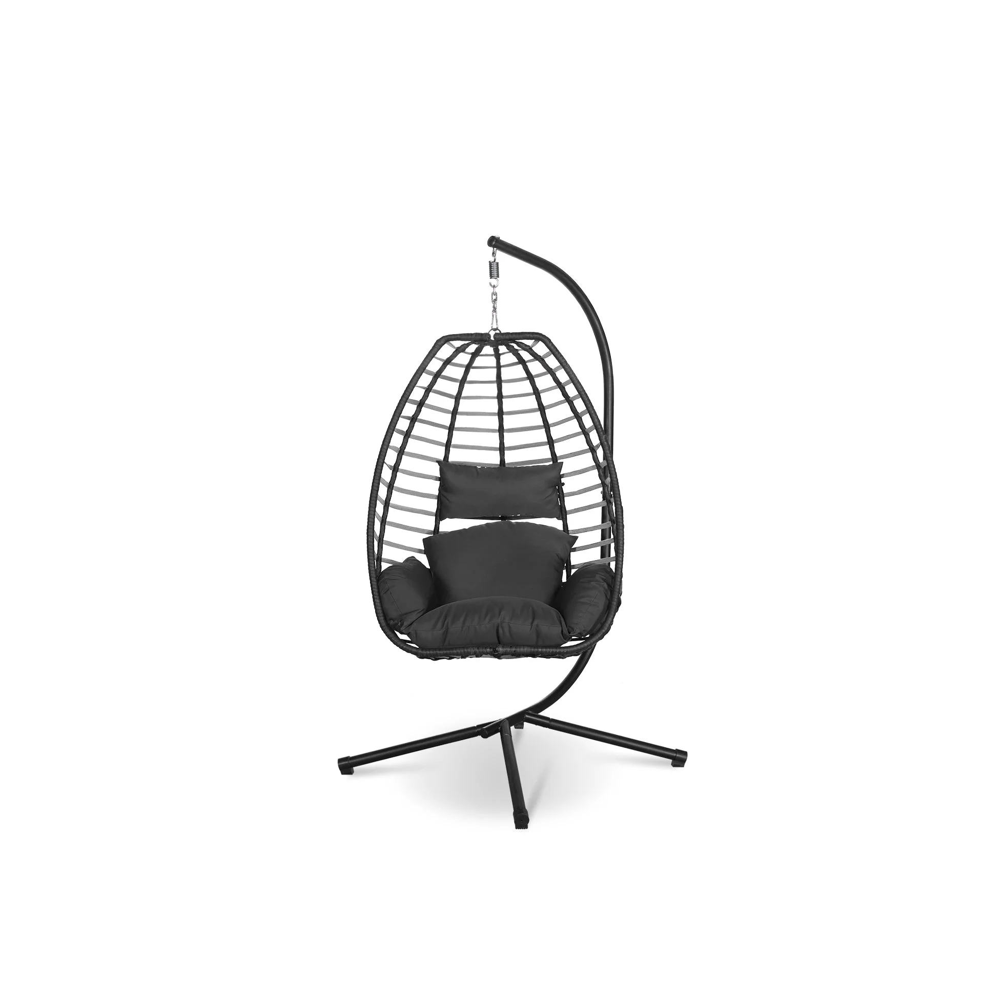 Aegina Outdoor Hanging Egg Chair - Grey - Image 3