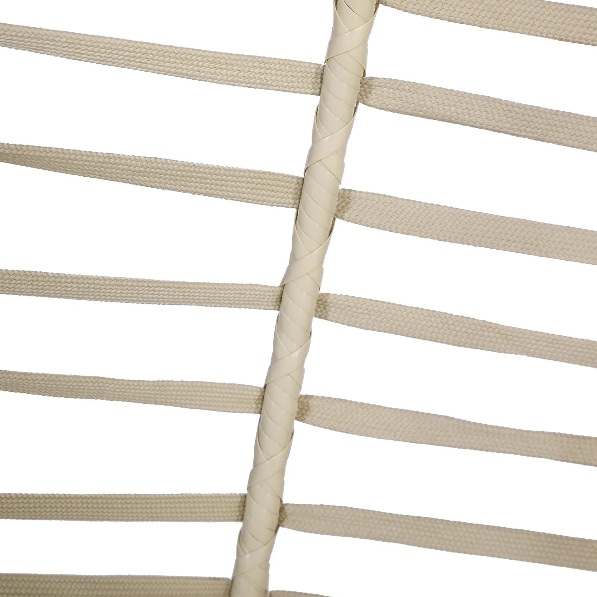 Aegina Outdoor Hanging Egg Chair - Natural + Cream - Image 5