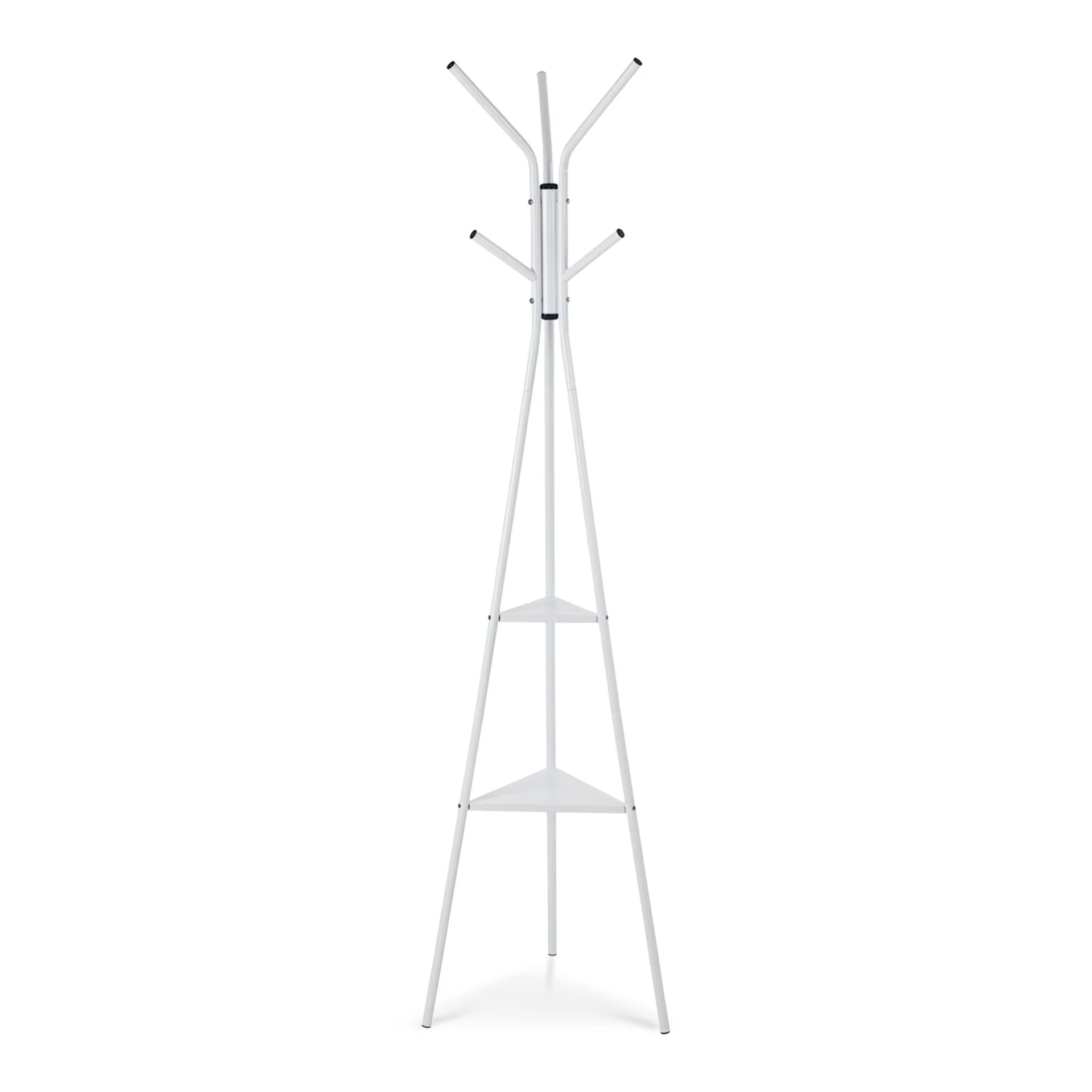 Aero Coat Rack with Storage Shelves - White - Image 5