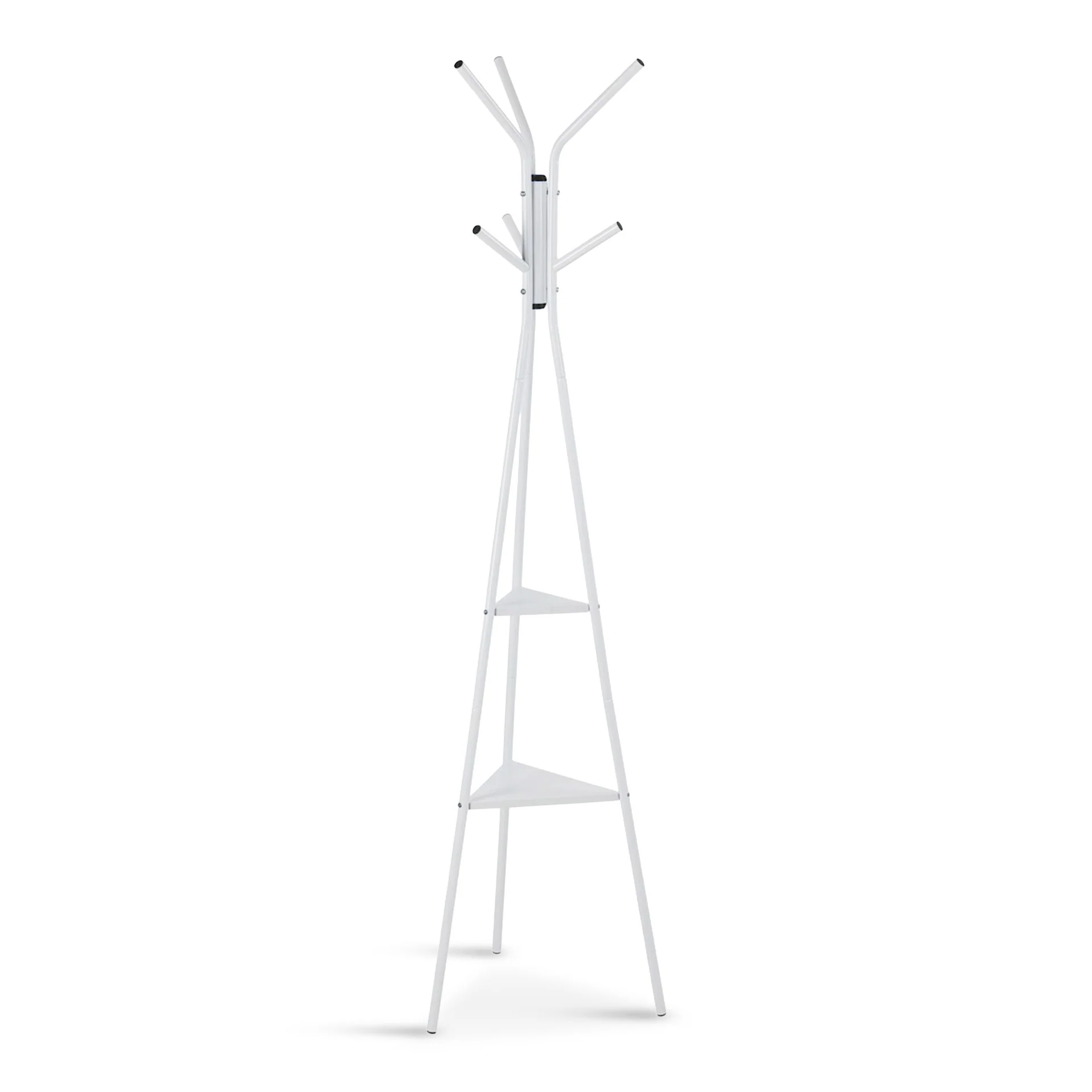 Aero Coat Rack with Storage Shelves - White - Image 6