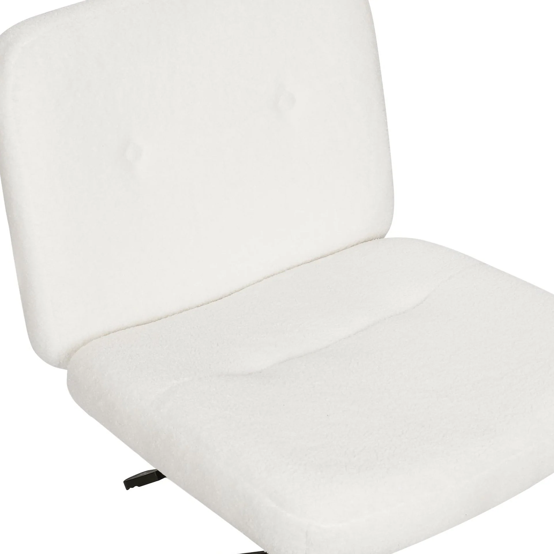 Aiden Swivel Office Chair with Lumbar Cushion - White - Image 8