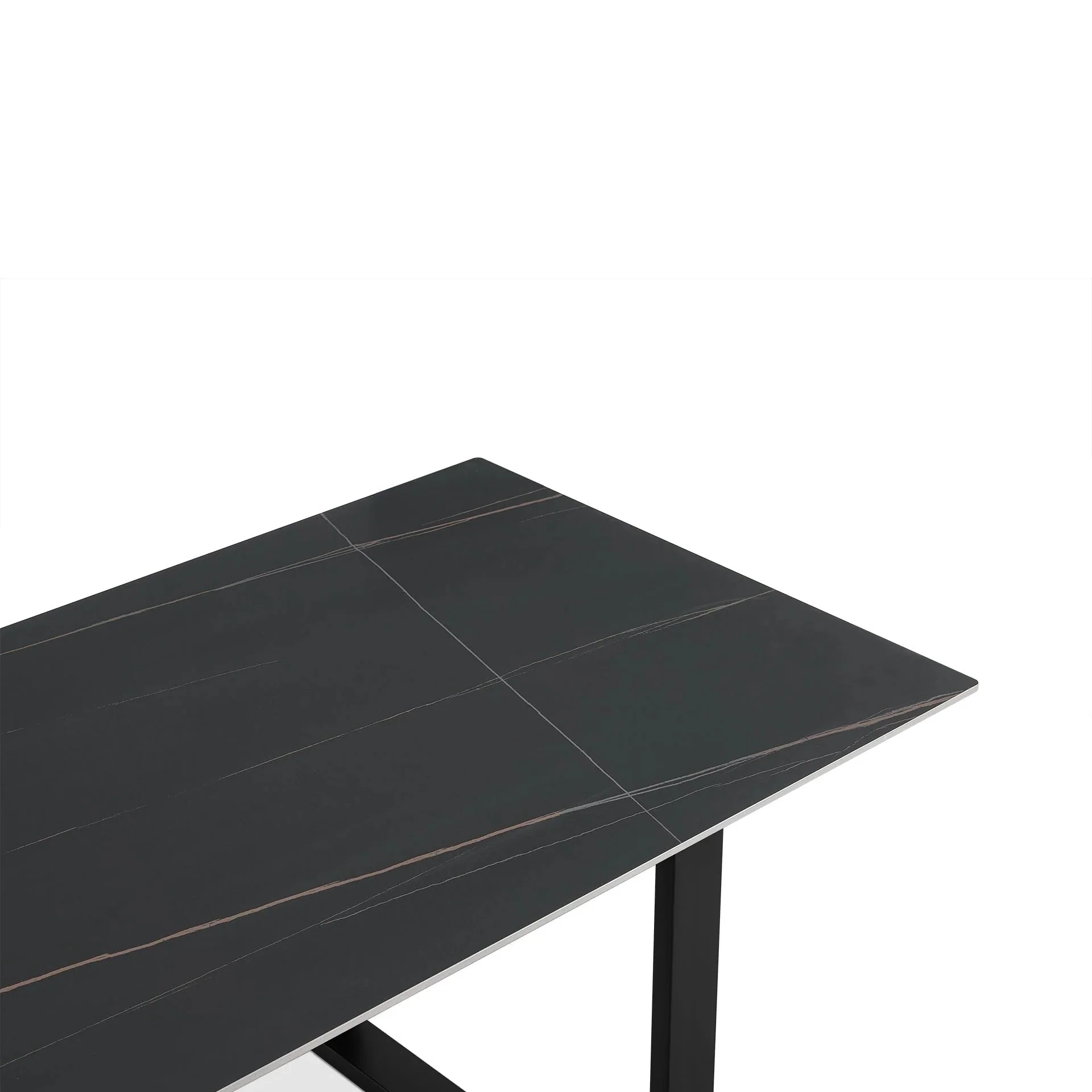Ainsley Ceramic Dining Table 180 x 90cm - Golden Black - Image 9