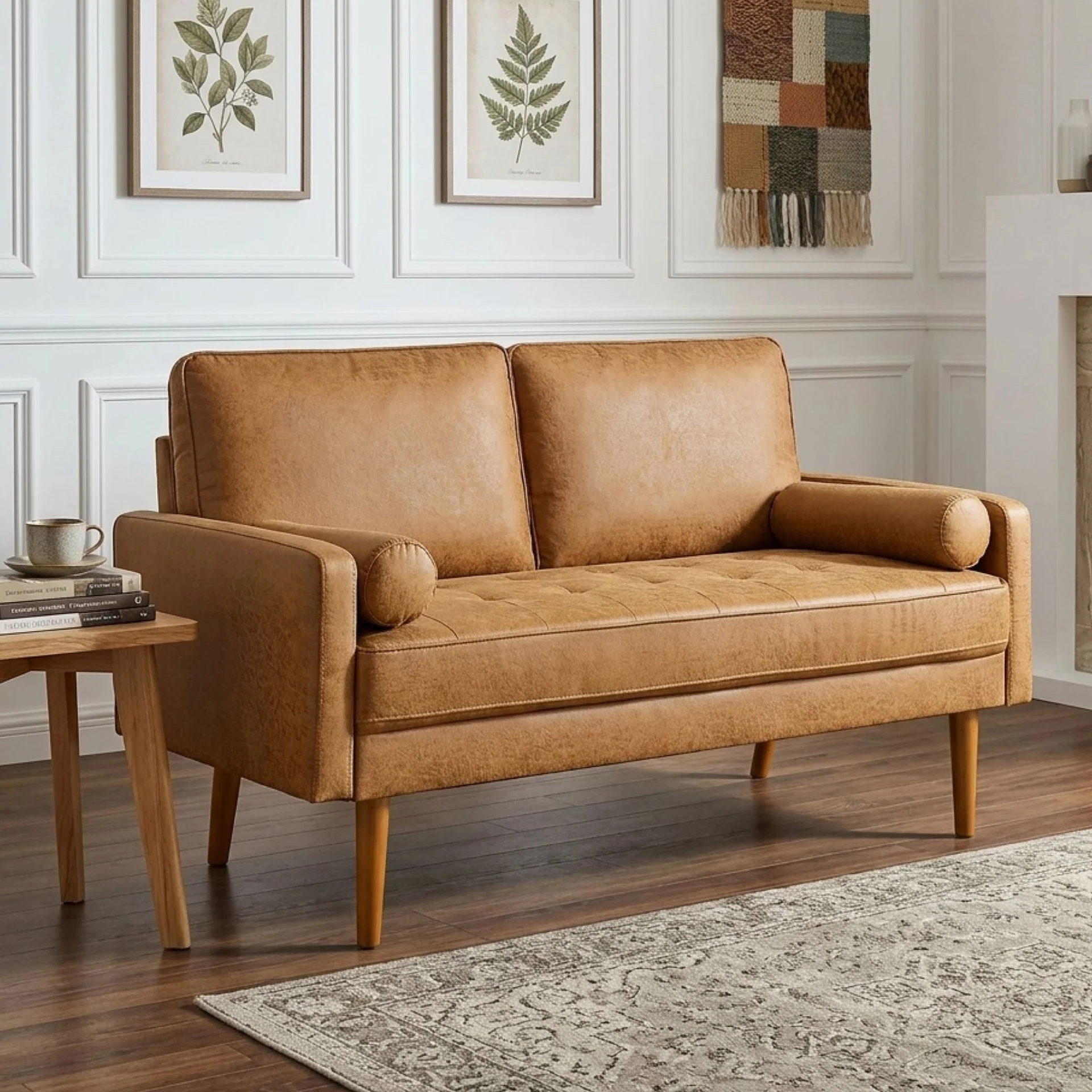 Alaina 2 Seater Sofa - Brown - Image 3