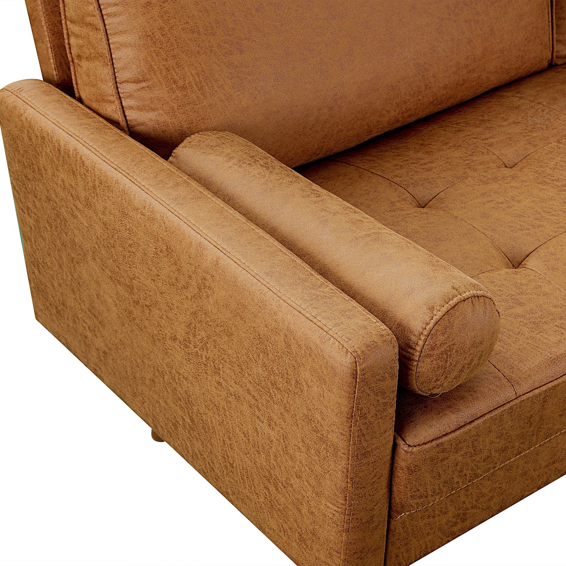 Alaina 3 Seater Sofa - Brown - Image 11