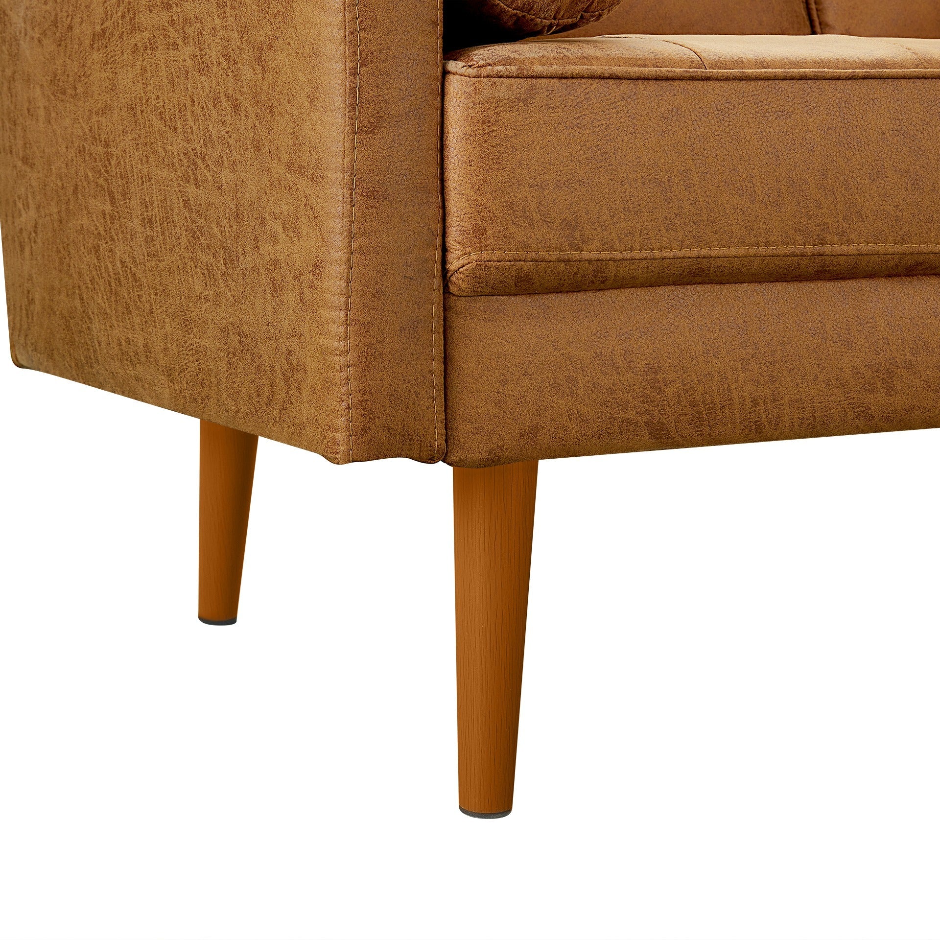 Alaina 3 Seater Sofa - Brown - Image 13