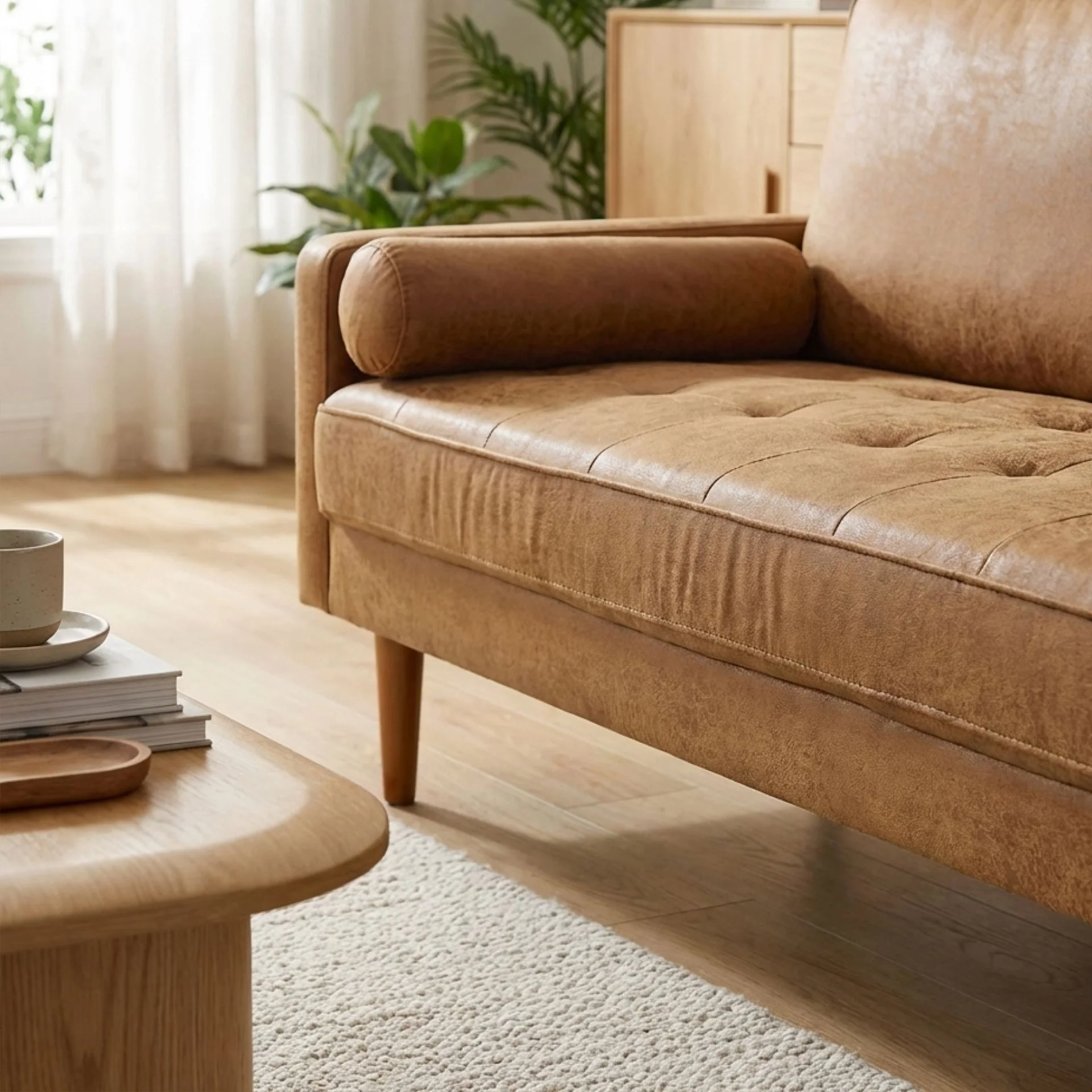 Alaina 3 Seater Sofa - Brown - Image 7