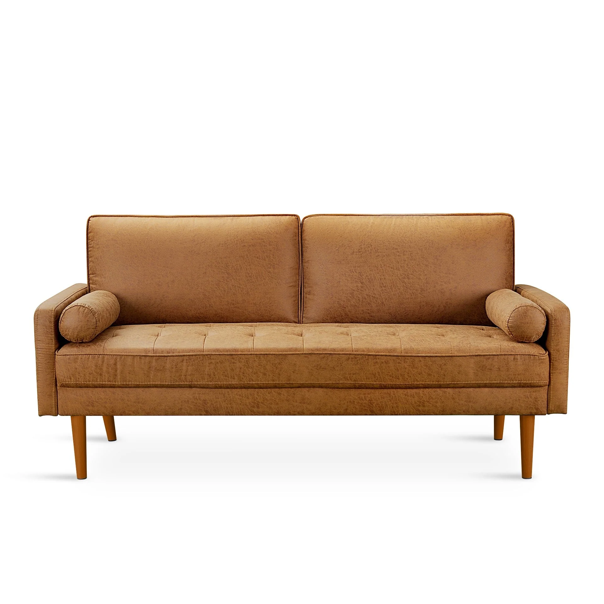 Alaina 3 Seater Sofa - Brown - Image 9