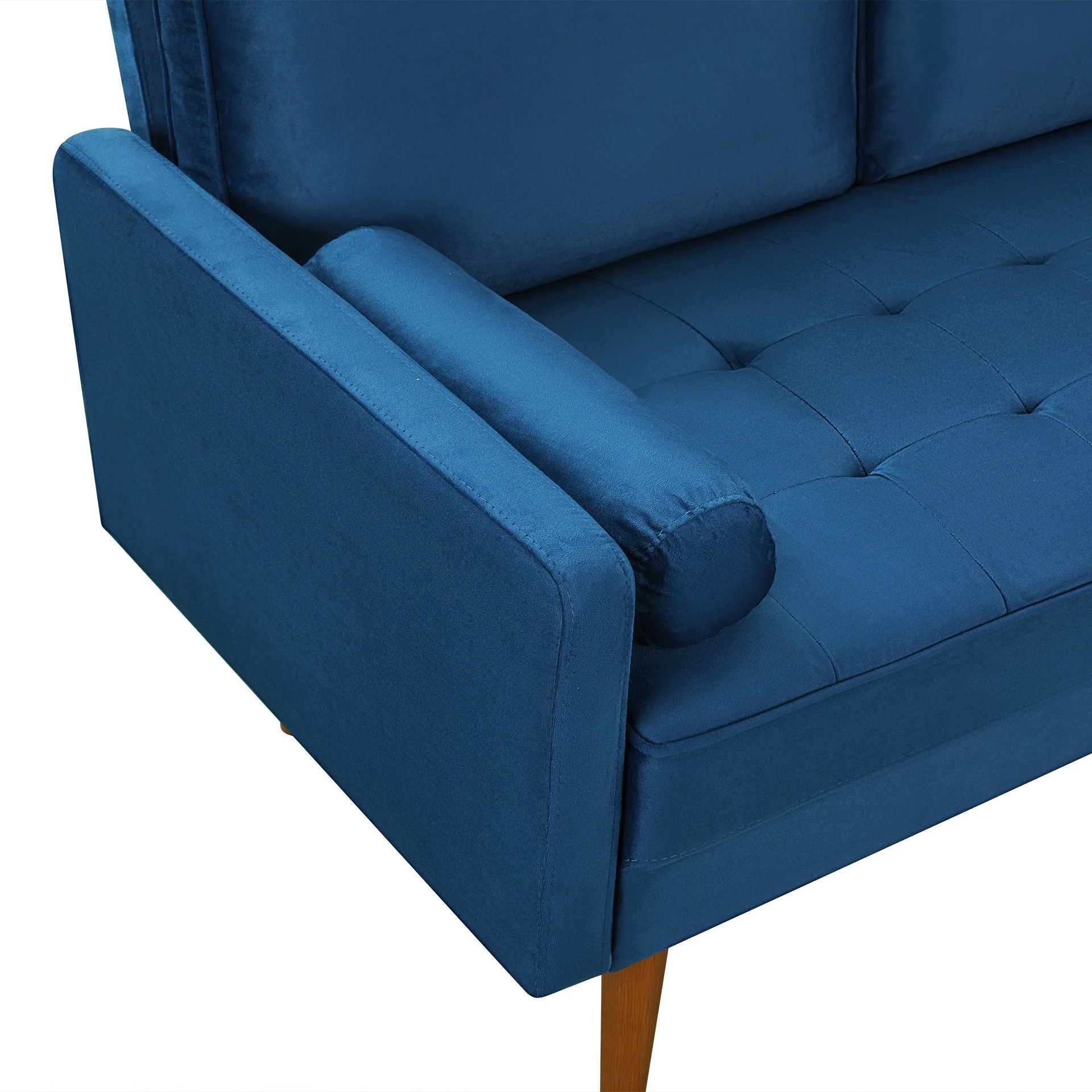 Alaina Velvet 2 Seater Sofa - Blue - Image 11