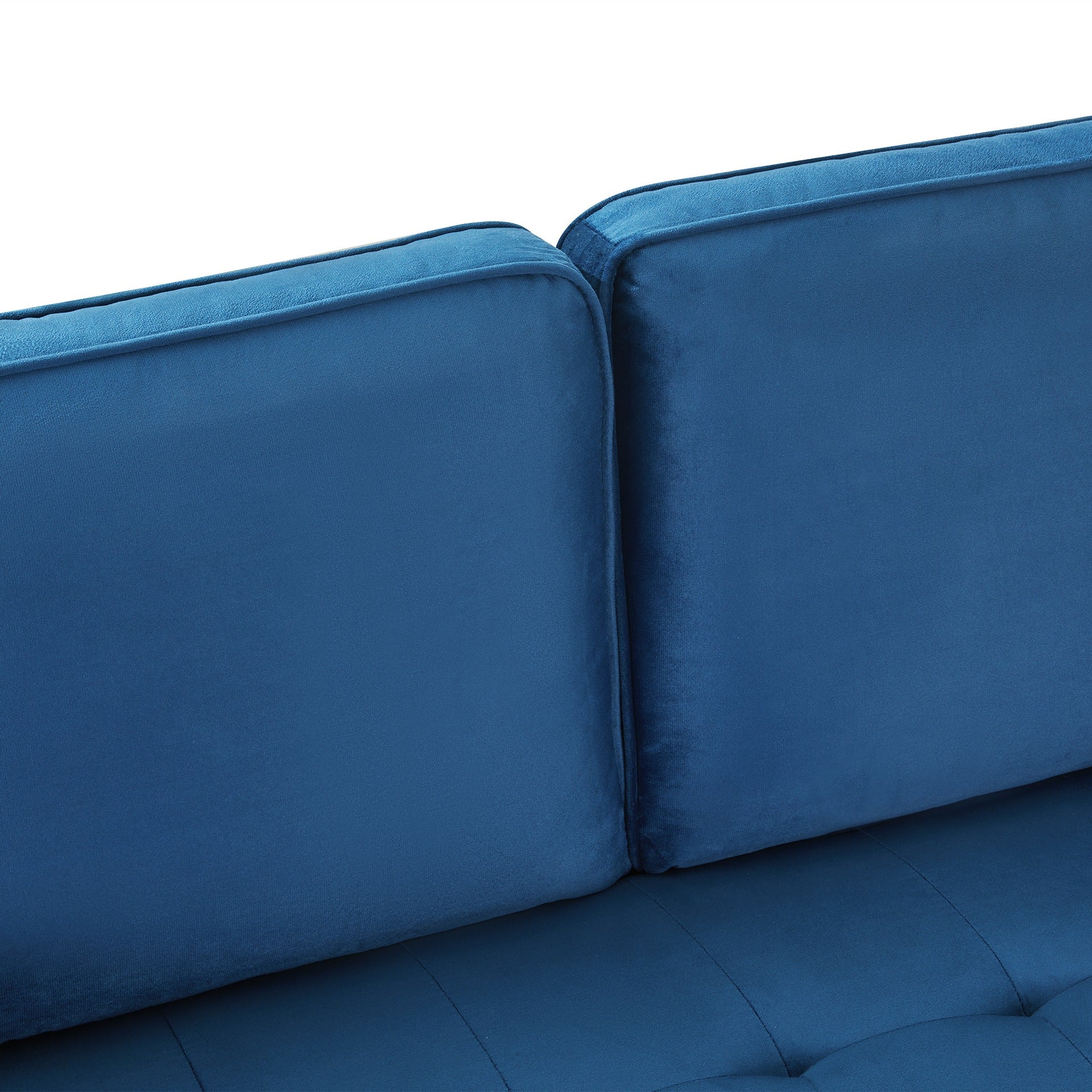Alaina Velvet 2 Seater Sofa - Blue - Image 12