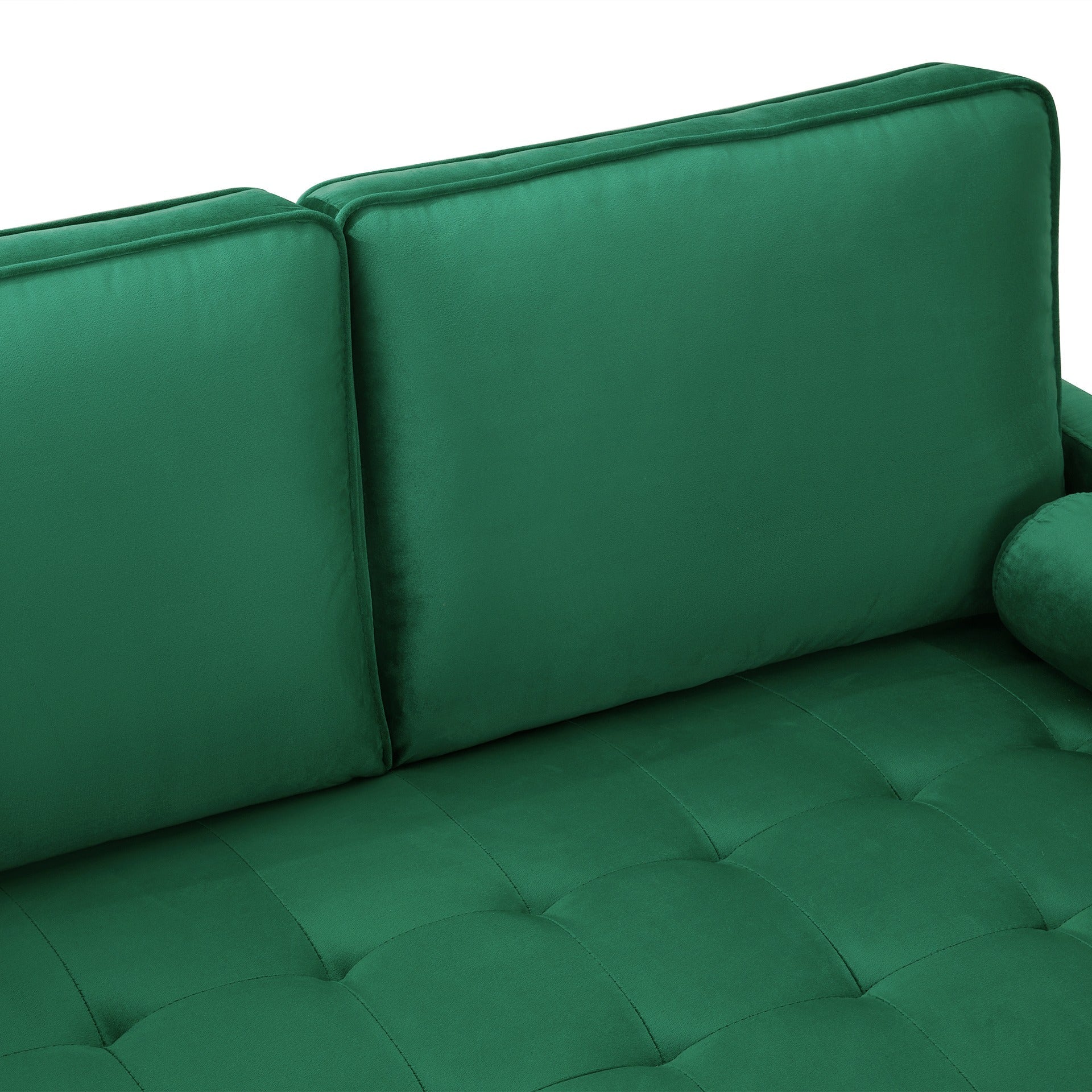 Alaina Velvet 2 Seater Sofa - Green - Image 7