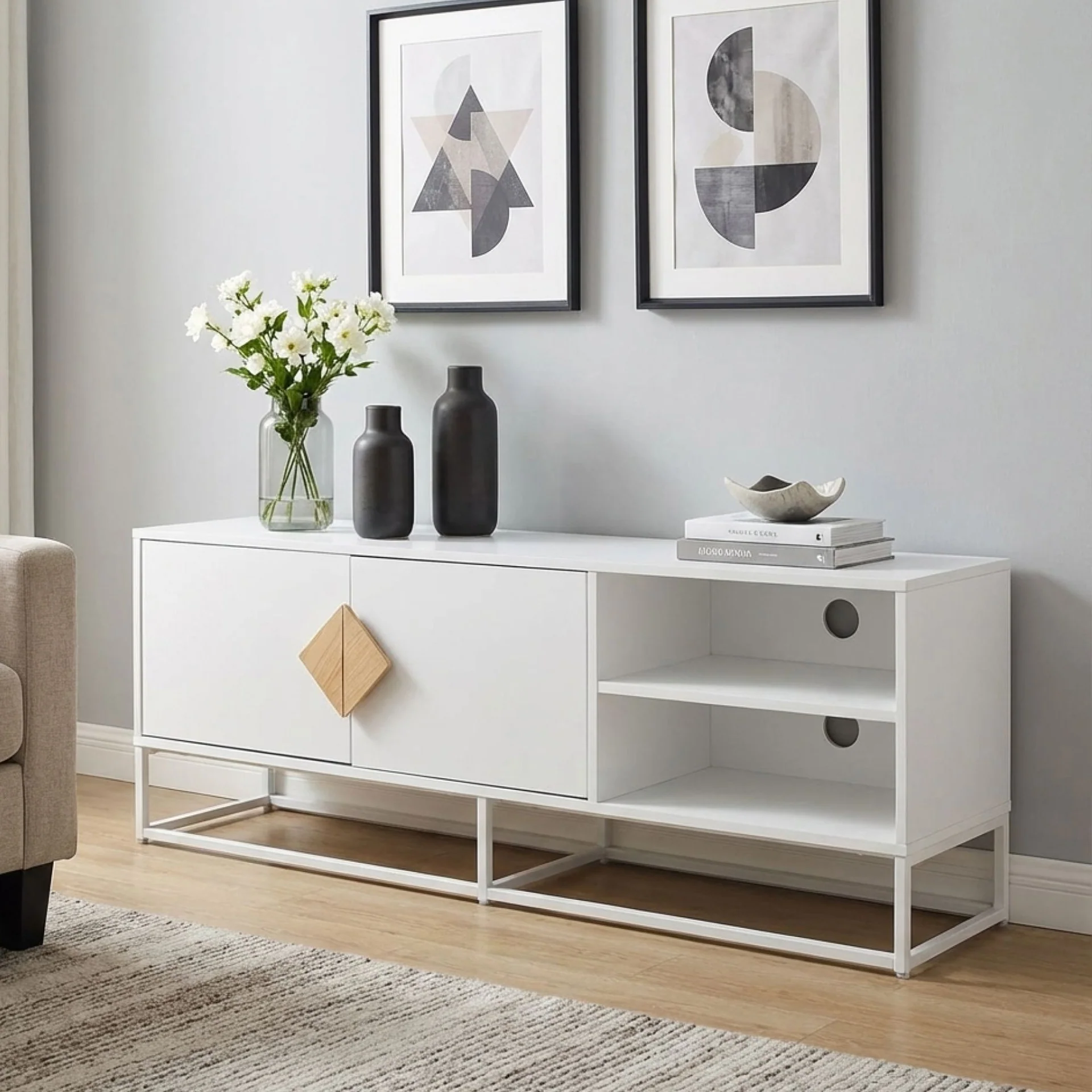Alaska 1.4m Entertainment Unit - White