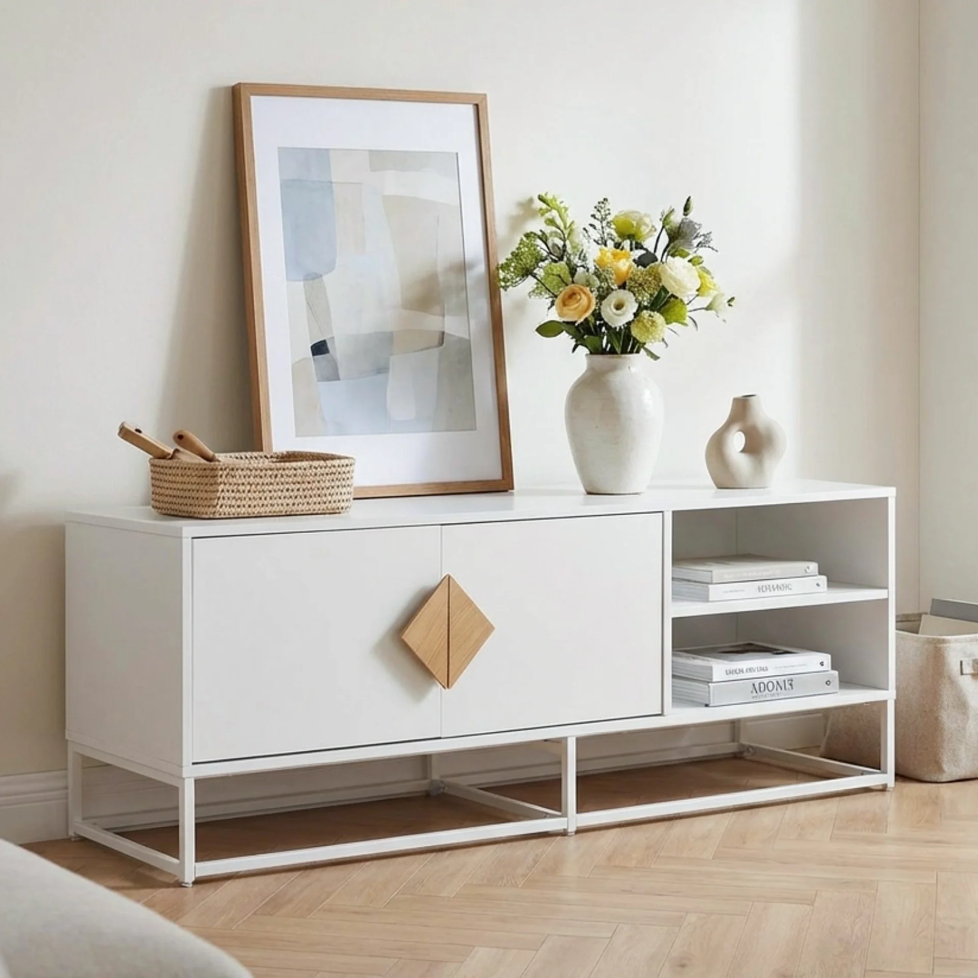 Alaska 1.4m Entertainment Unit - White - Image 5