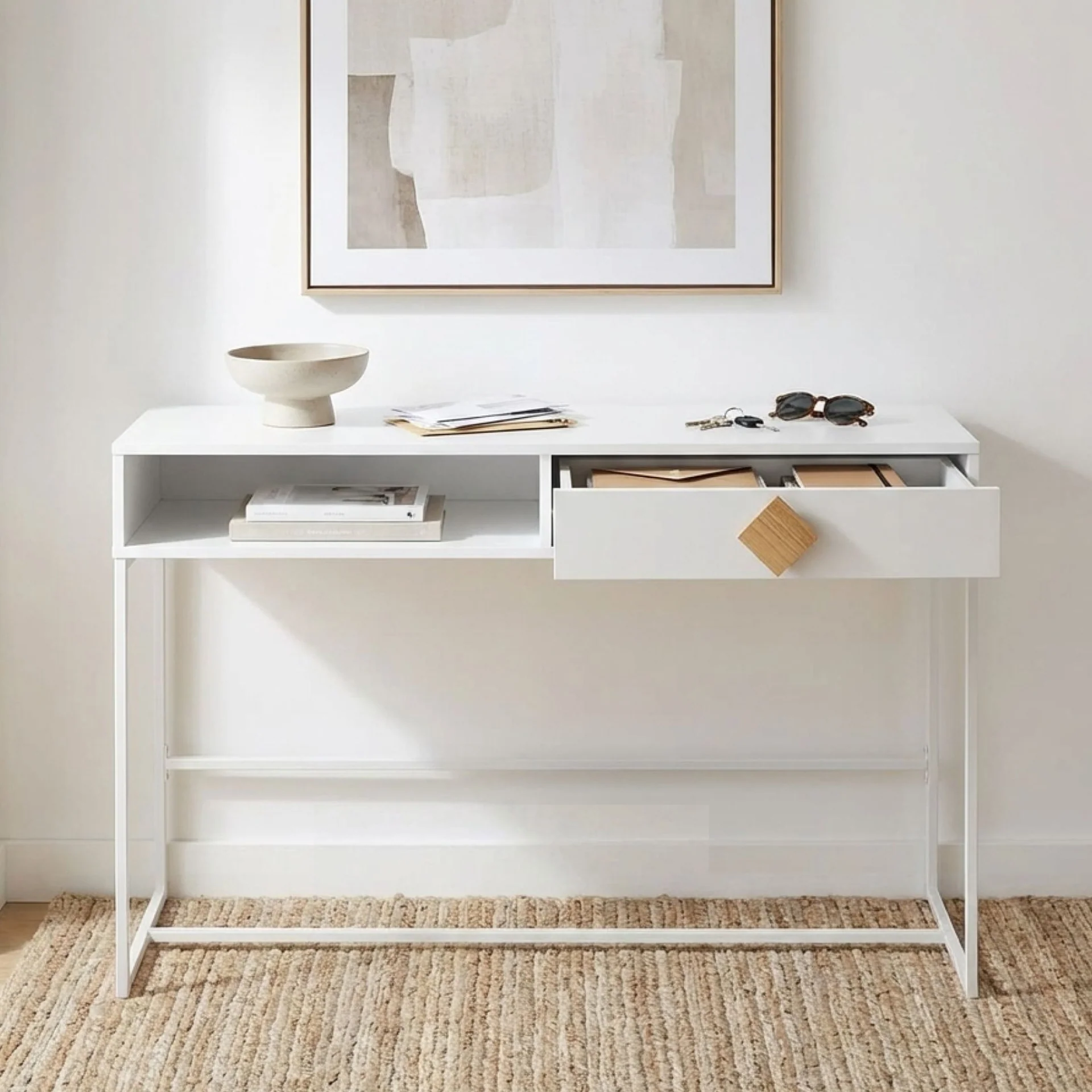 Alaska Wooden Console Table - White - Image 4