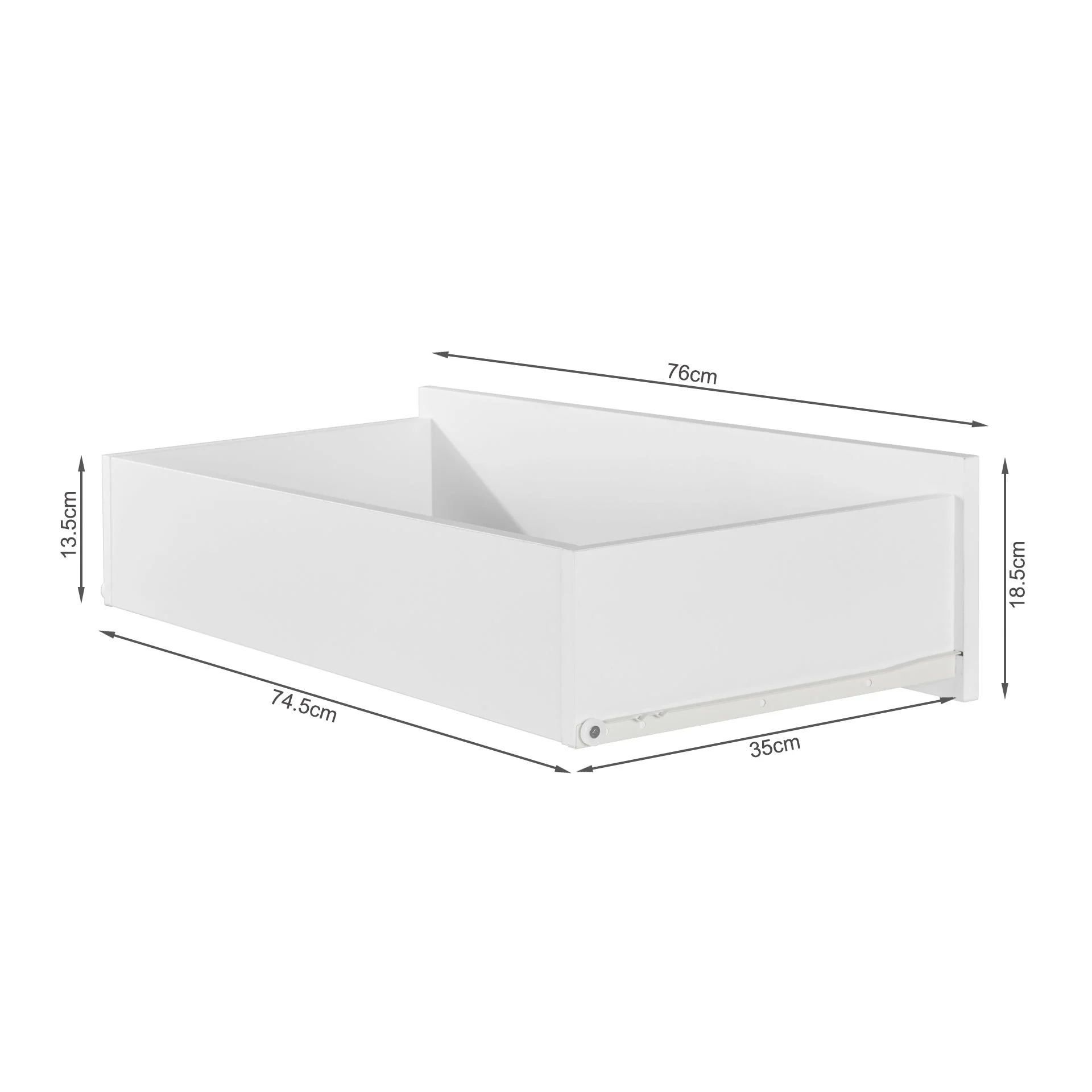 Alaska Wooden Tallboy 4 Drawers - White - Image 11