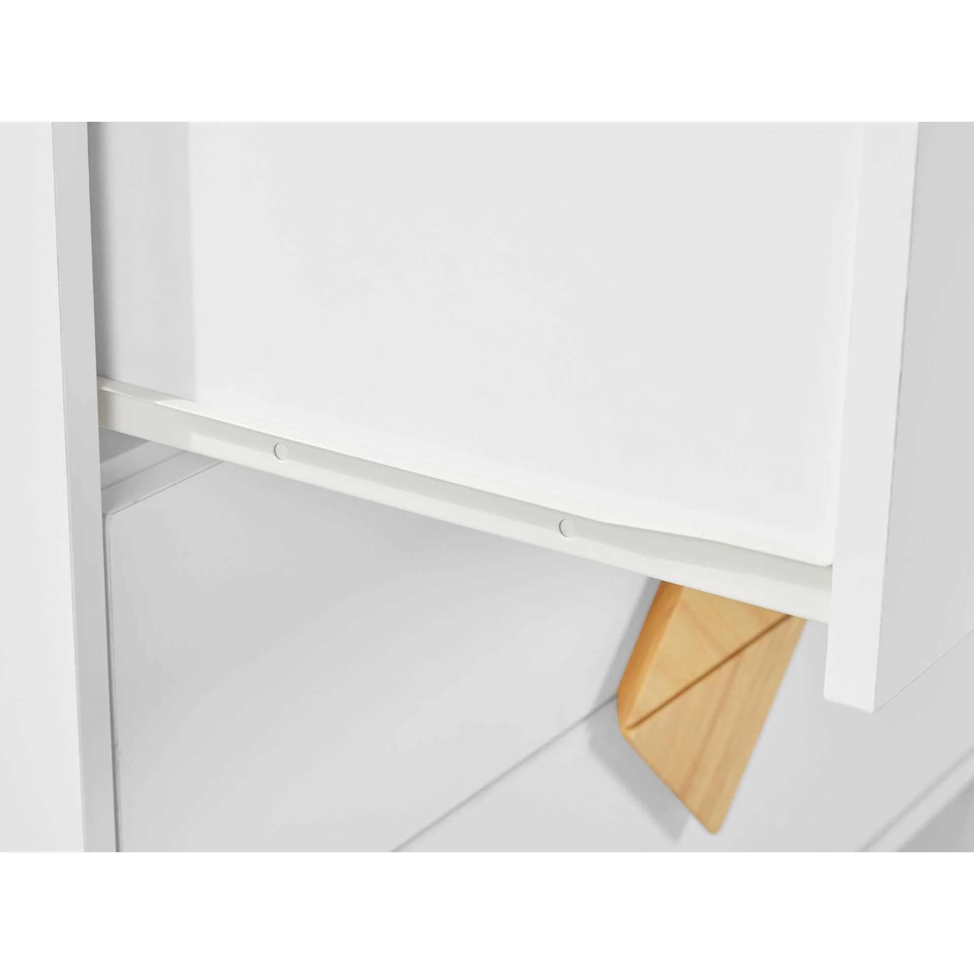 Alaska Wooden Tallboy 4 Drawers - White - Image 9