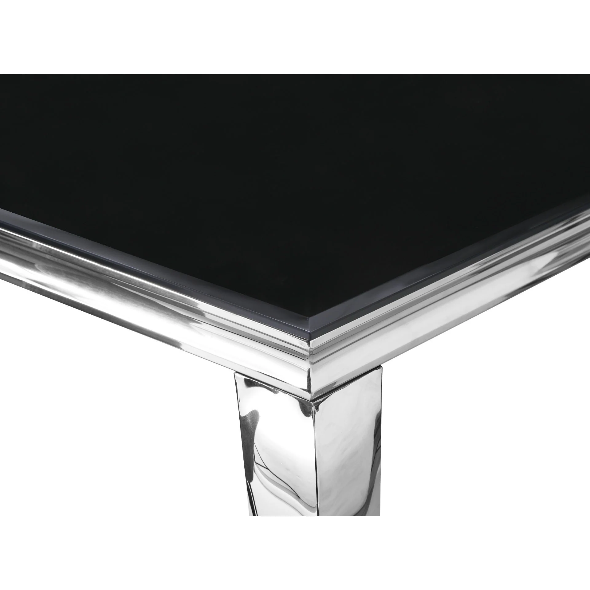 Alba Tempered Glass Dining Table 160 x 90CM - Black - Image 7
