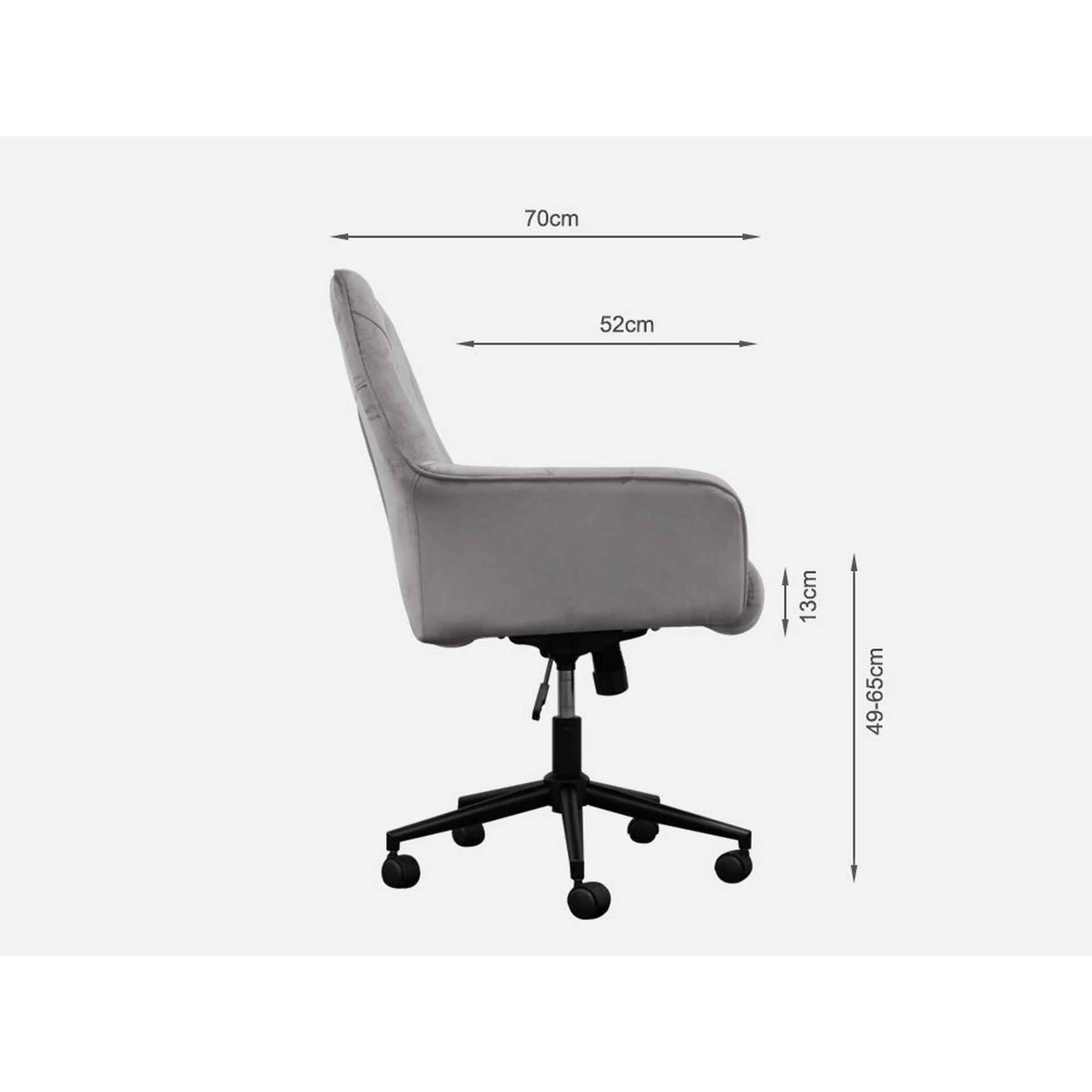 ALBANY Office Chair - CHARCOAL - Image 9