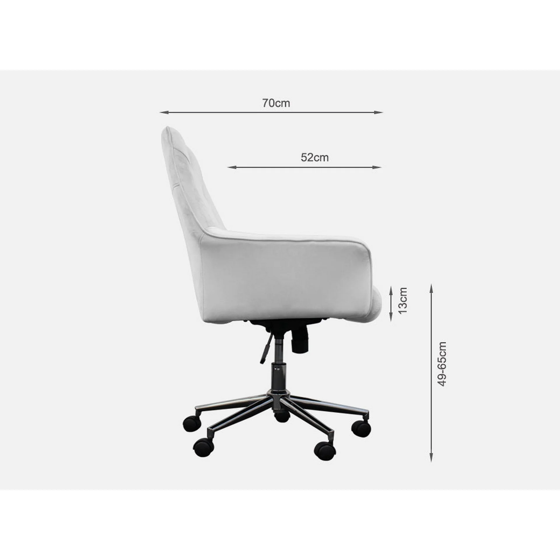 ALBANY Office Chair - SILVER - Image 9