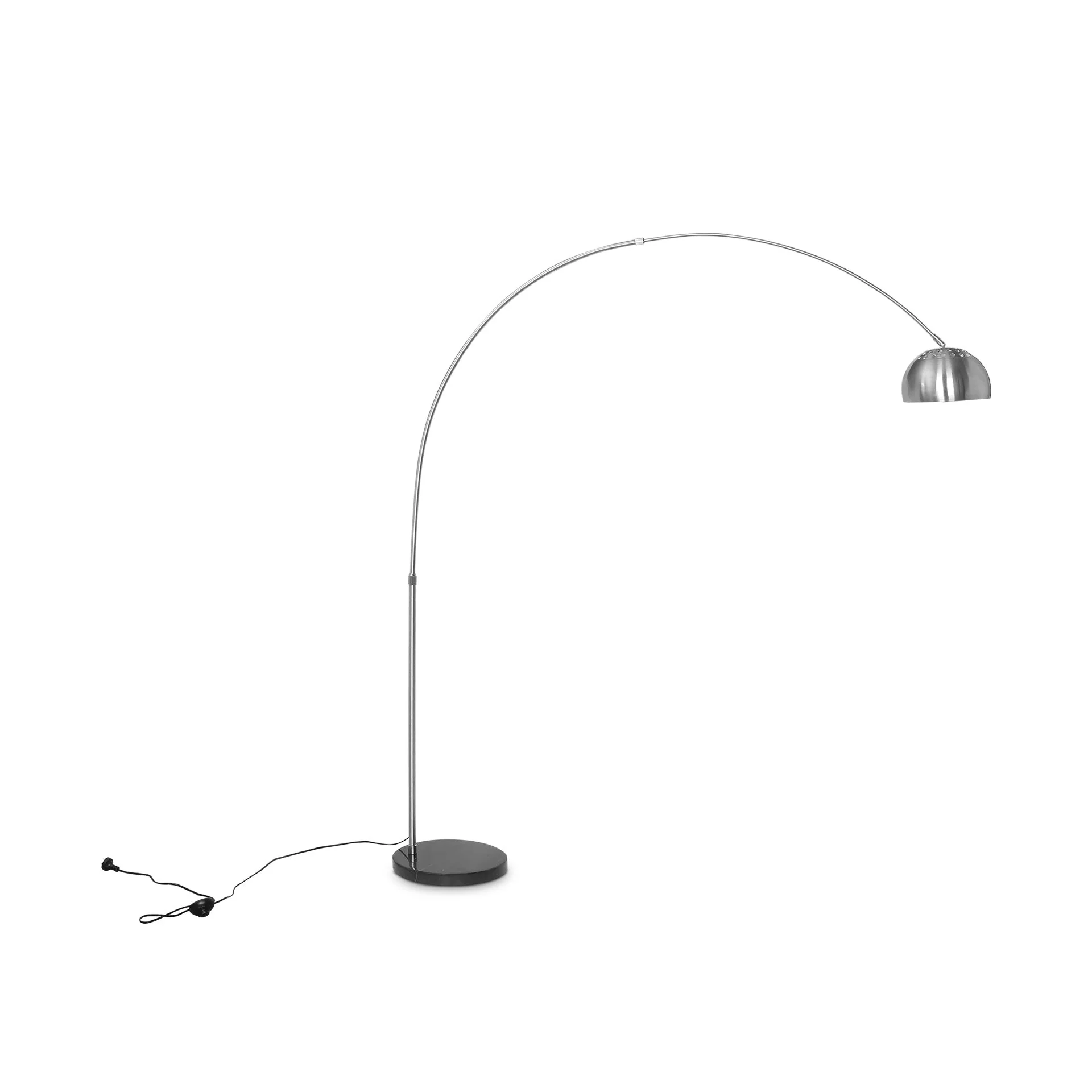 Alden Arched Floor Lamp - Silver - Image 2