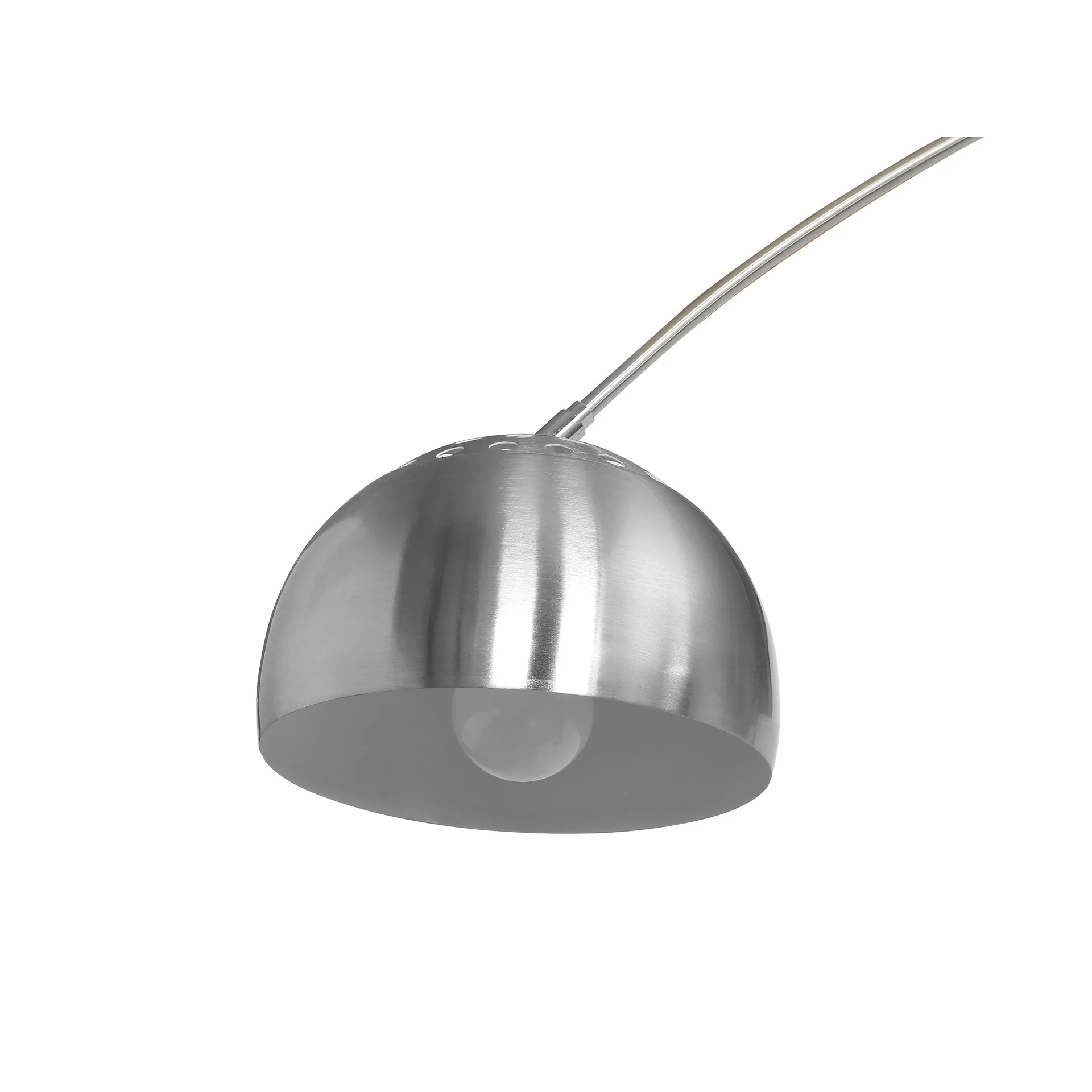 Alden Arched Floor Lamp - Silver - Image 4