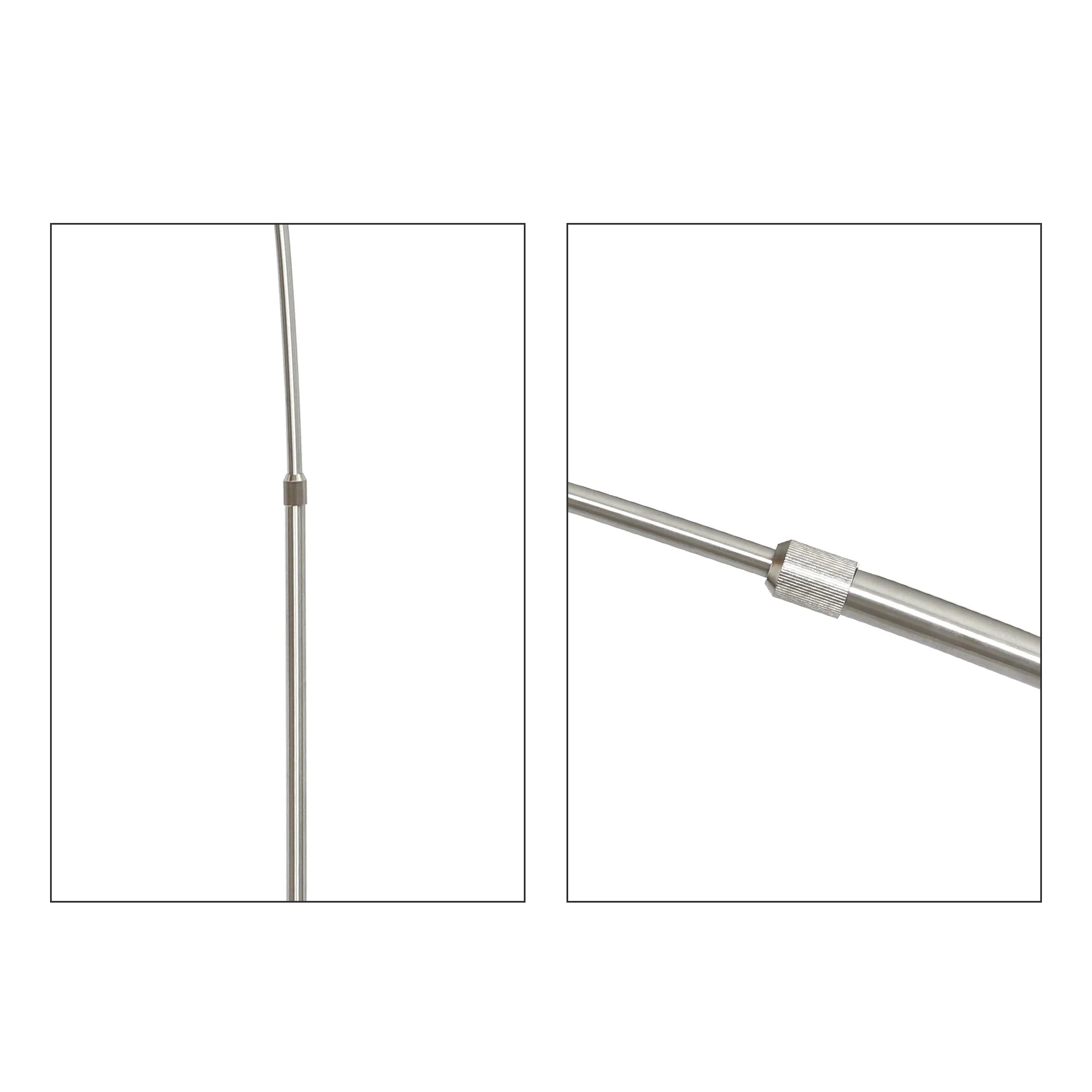 Alden Arched Floor Lamp - Silver - Image 6
