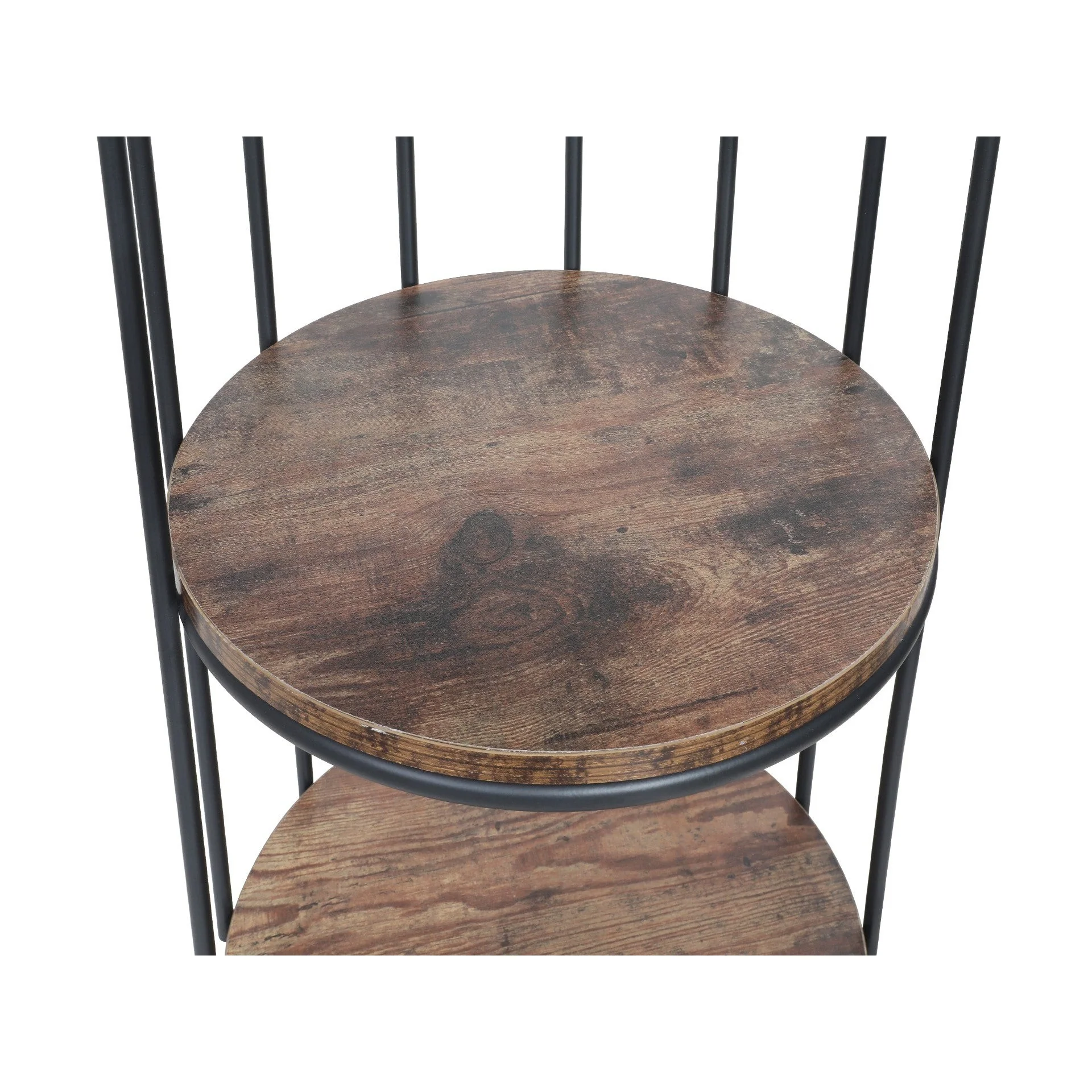 Alesa Birdcage 4 Tier Storage Shelf - Black - Image 4