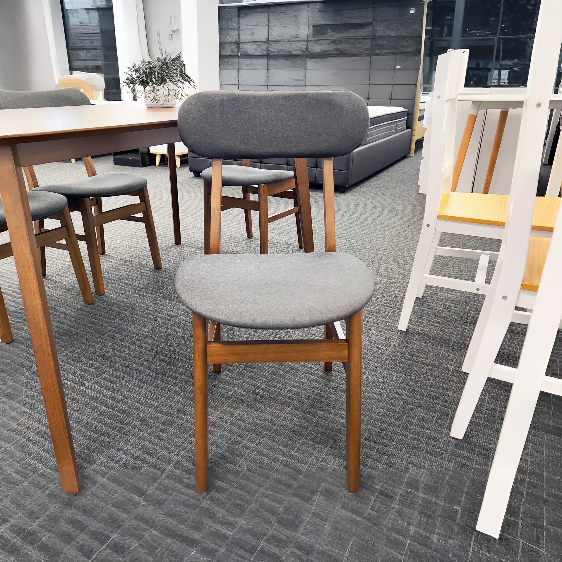 Alfie Dining Chair - Set of Two - Walnut - Image 2
