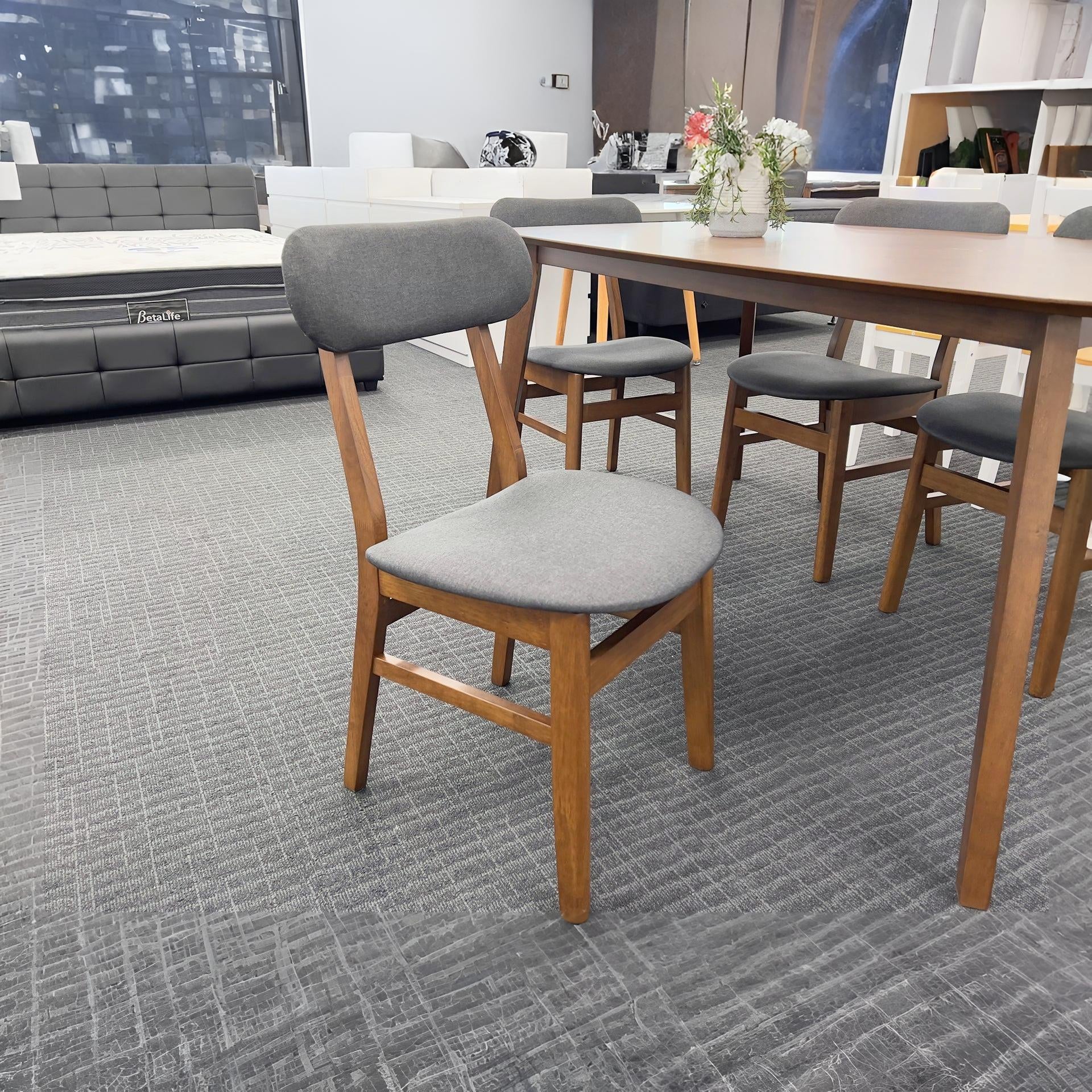 Alfie Dining Chair - Set of Two - Walnut - Image 4