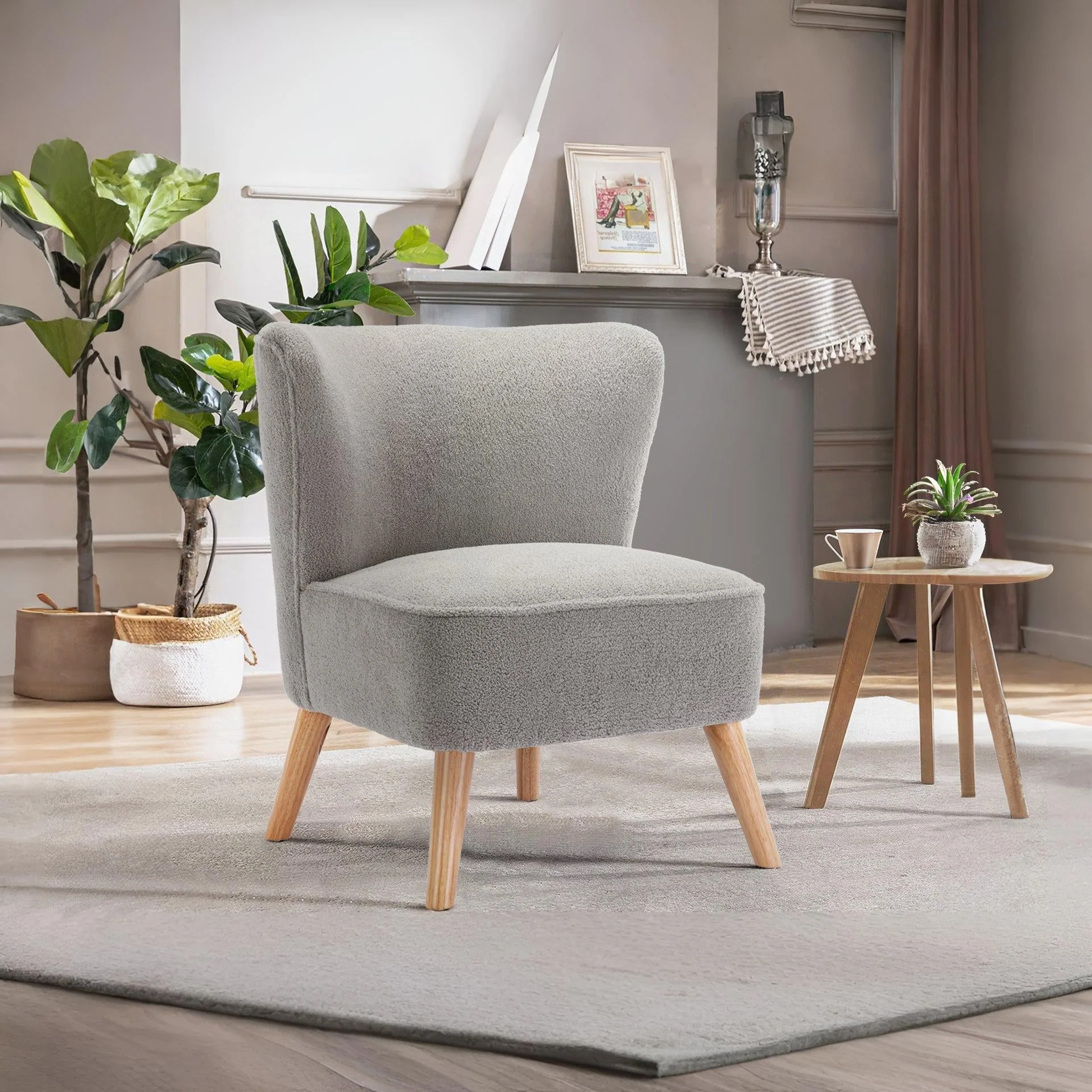 Alice Boucle Occasional Chair - Grey - Image 2