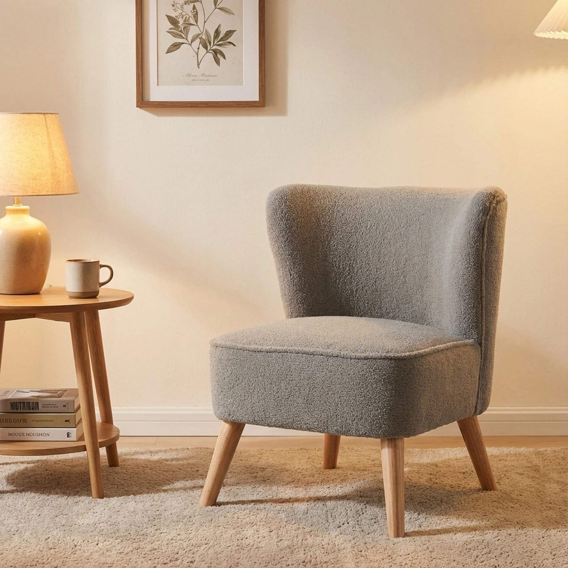 Alice Boucle Occasional Chair - Grey - Image 3