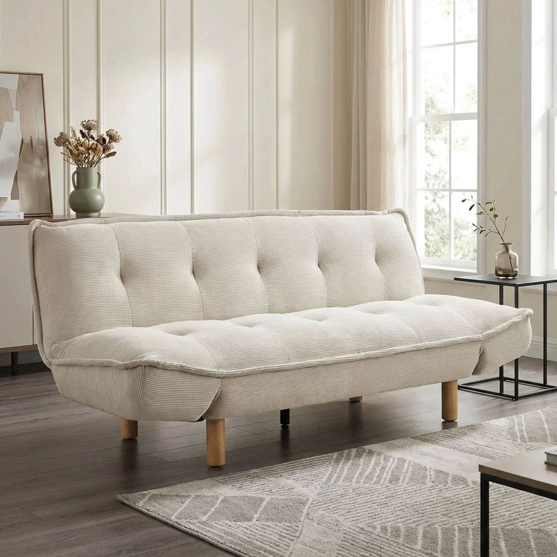 Alnwick 3 Seater Sofa Bed - Beige