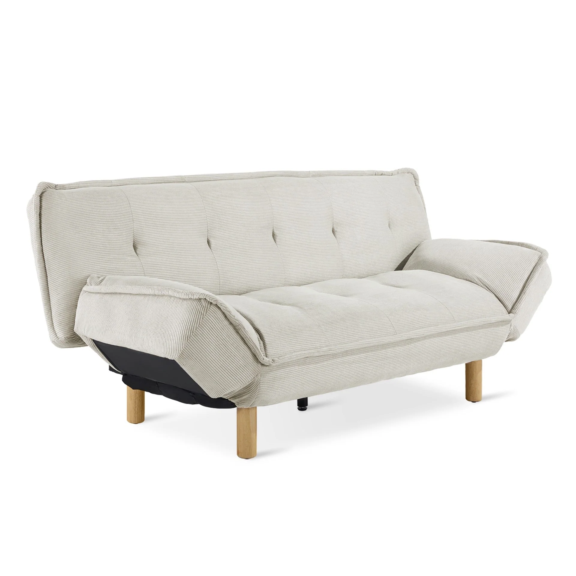 Alnwick 3 Seater Sofa Bed - Beige - Image 12