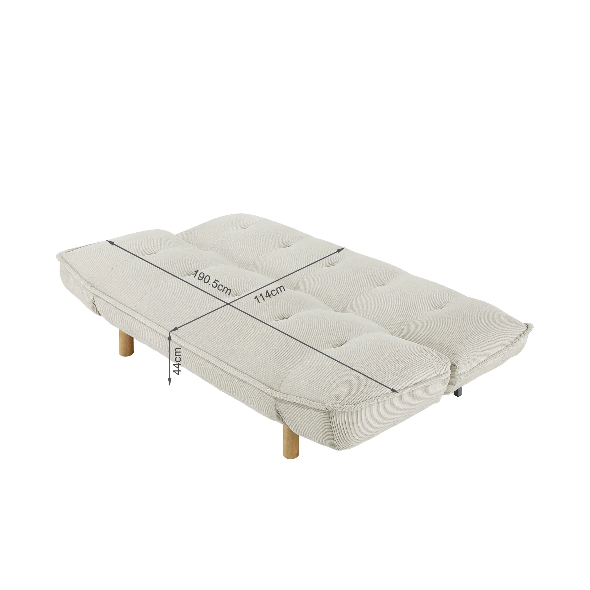 Alnwick 3 Seater Sofa Bed - Beige - Image 18