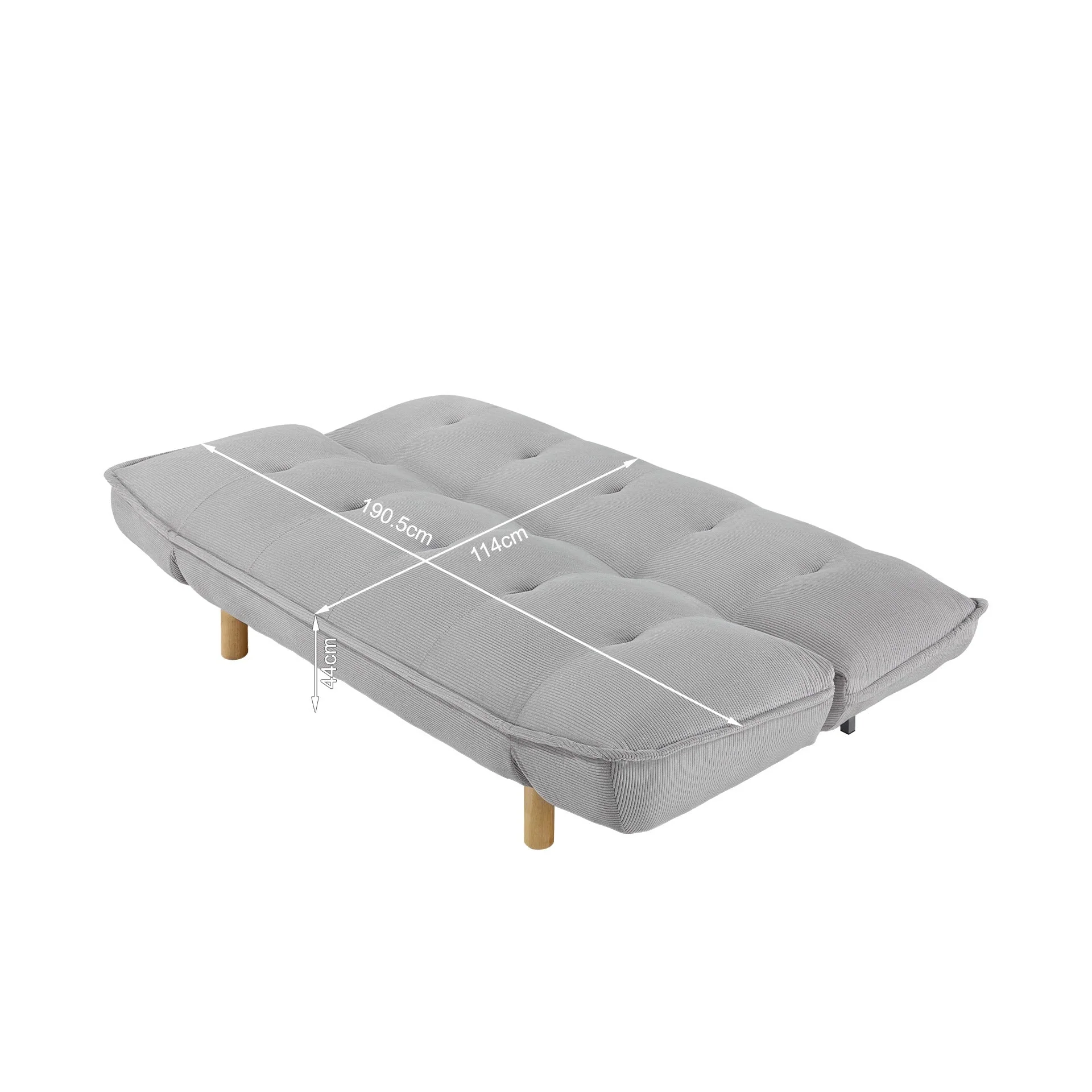 Alnwick 3 Seater Sofa Bed - Dark Grey - Image 17