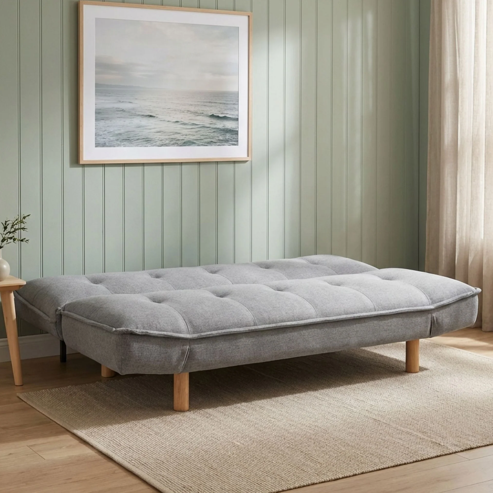 Alnwick 3 Seater Sofa Bed - Dark Grey - Image 2