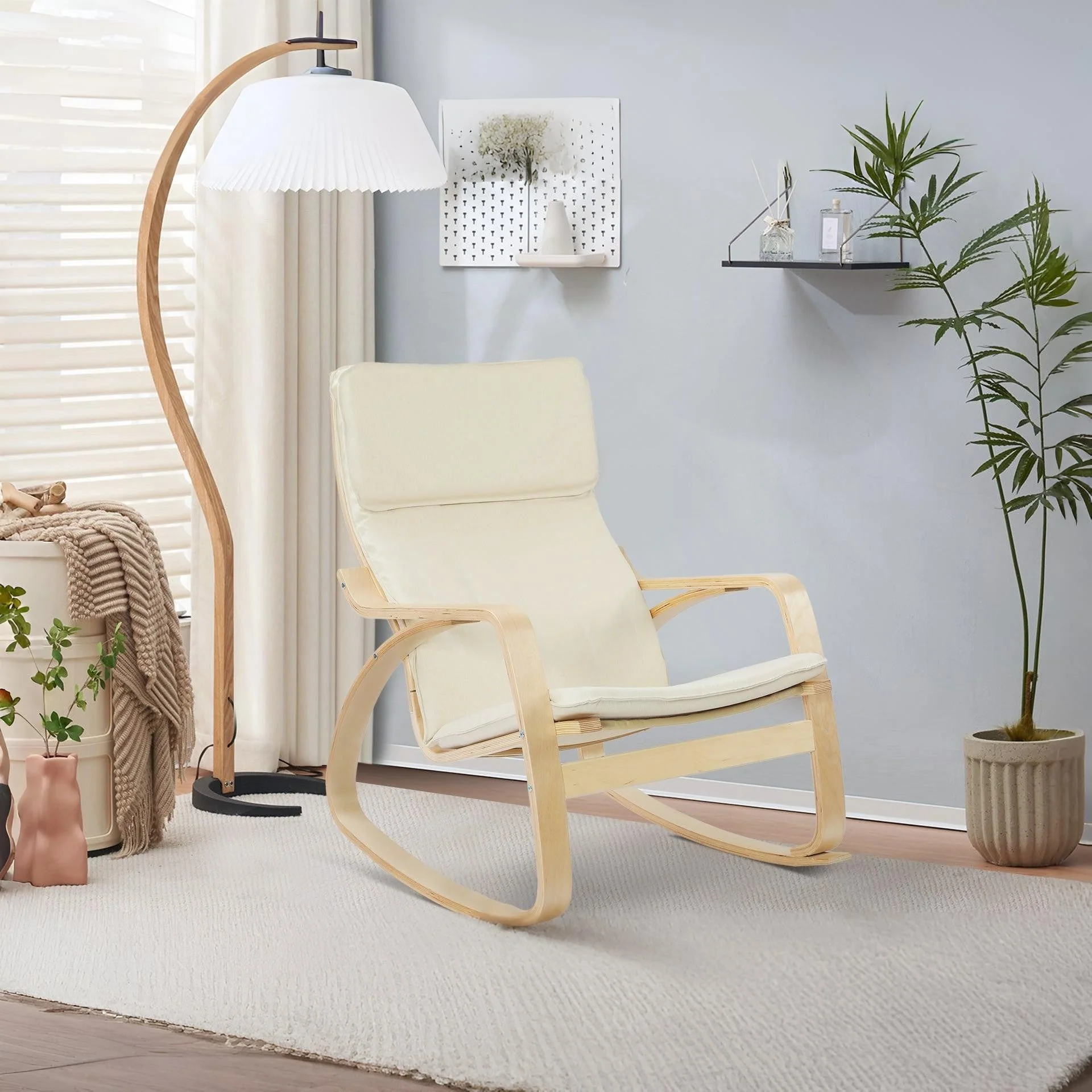 Alora Rocking Chair - Oatmeal
